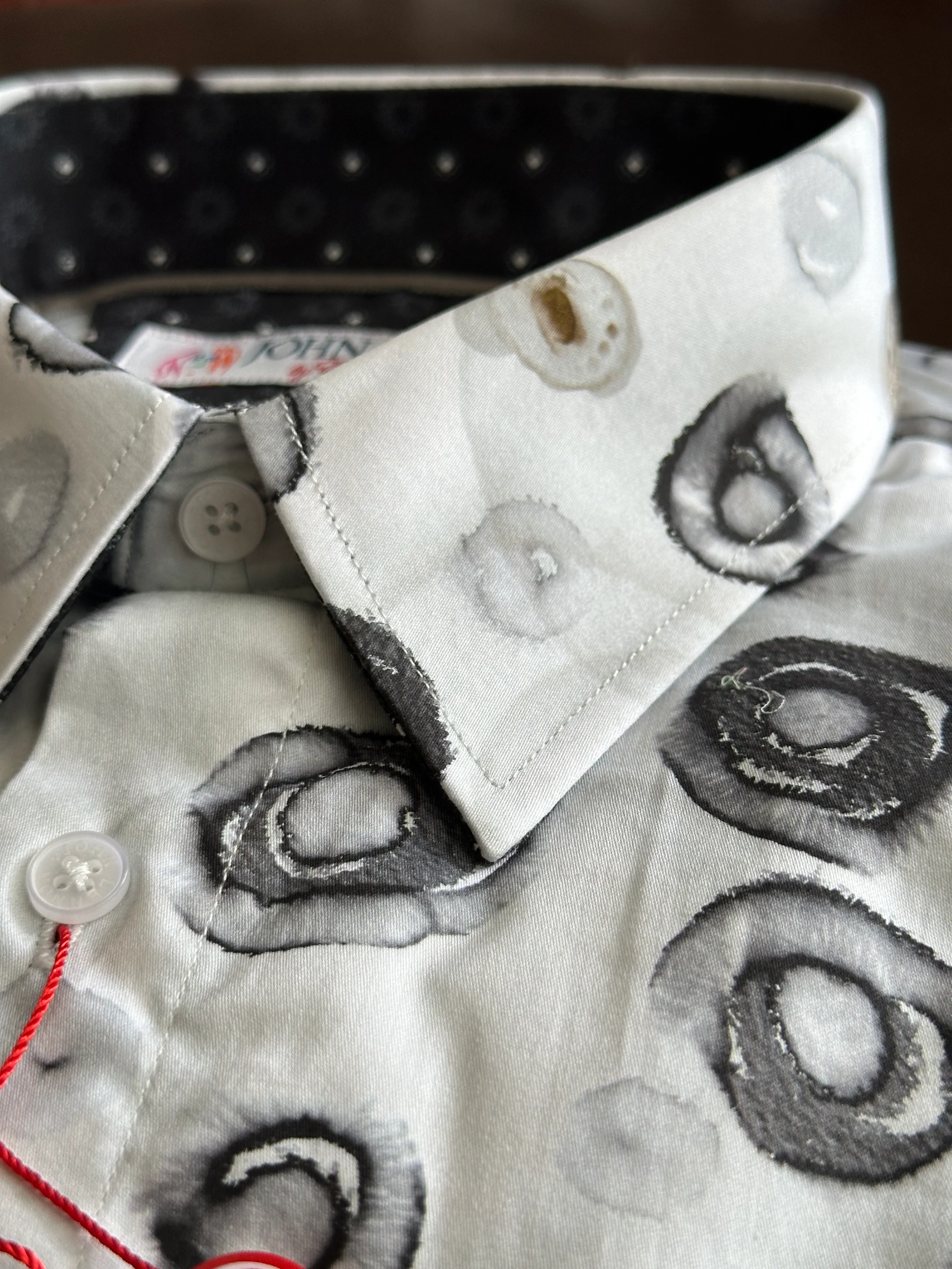 JOHN LENNON Mens Southwold Long Sleeve Shirt - White - Image 2