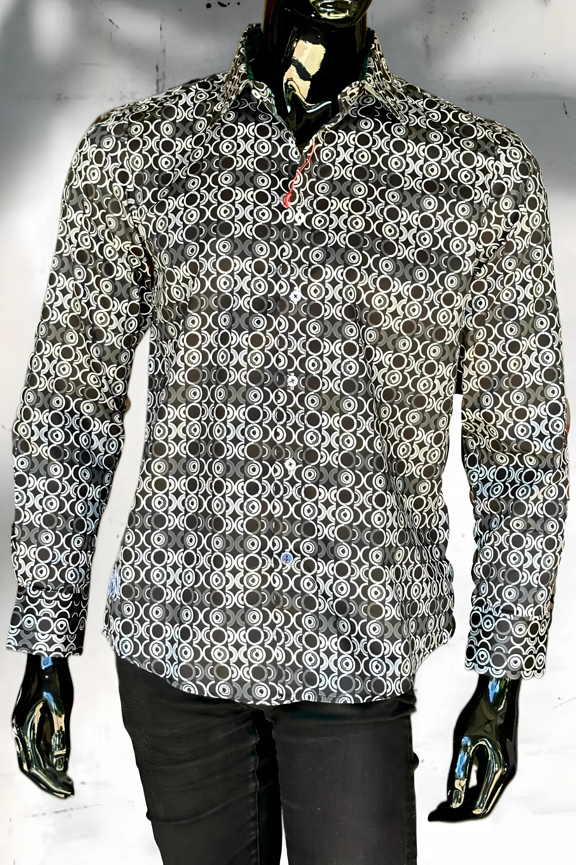 JOHN LENNON Mens Sutton Bridge Long Sleeve Shirt - Black