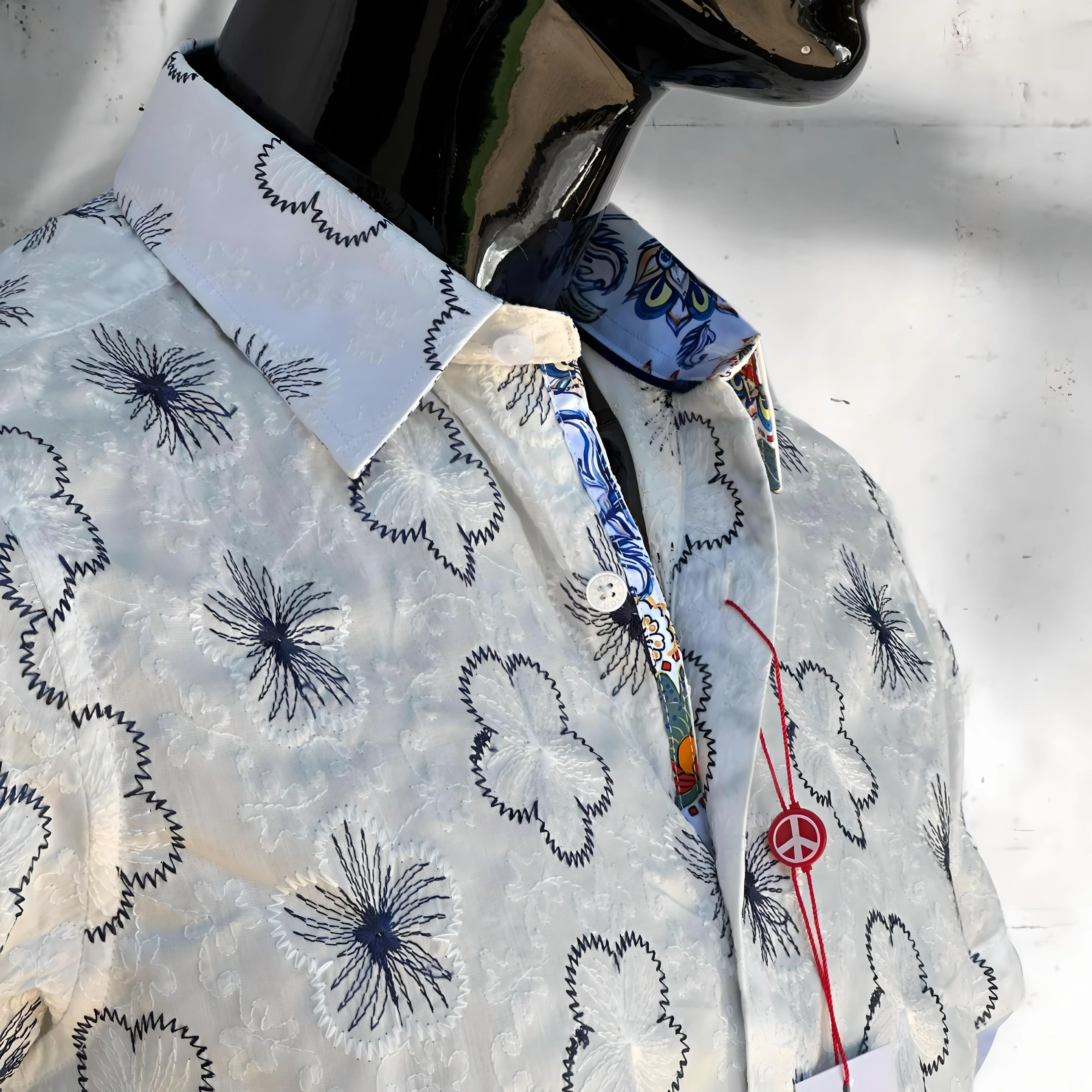 JOHN LENNON Mens Tiptree Short Sleeve Shirt - White - Image 5