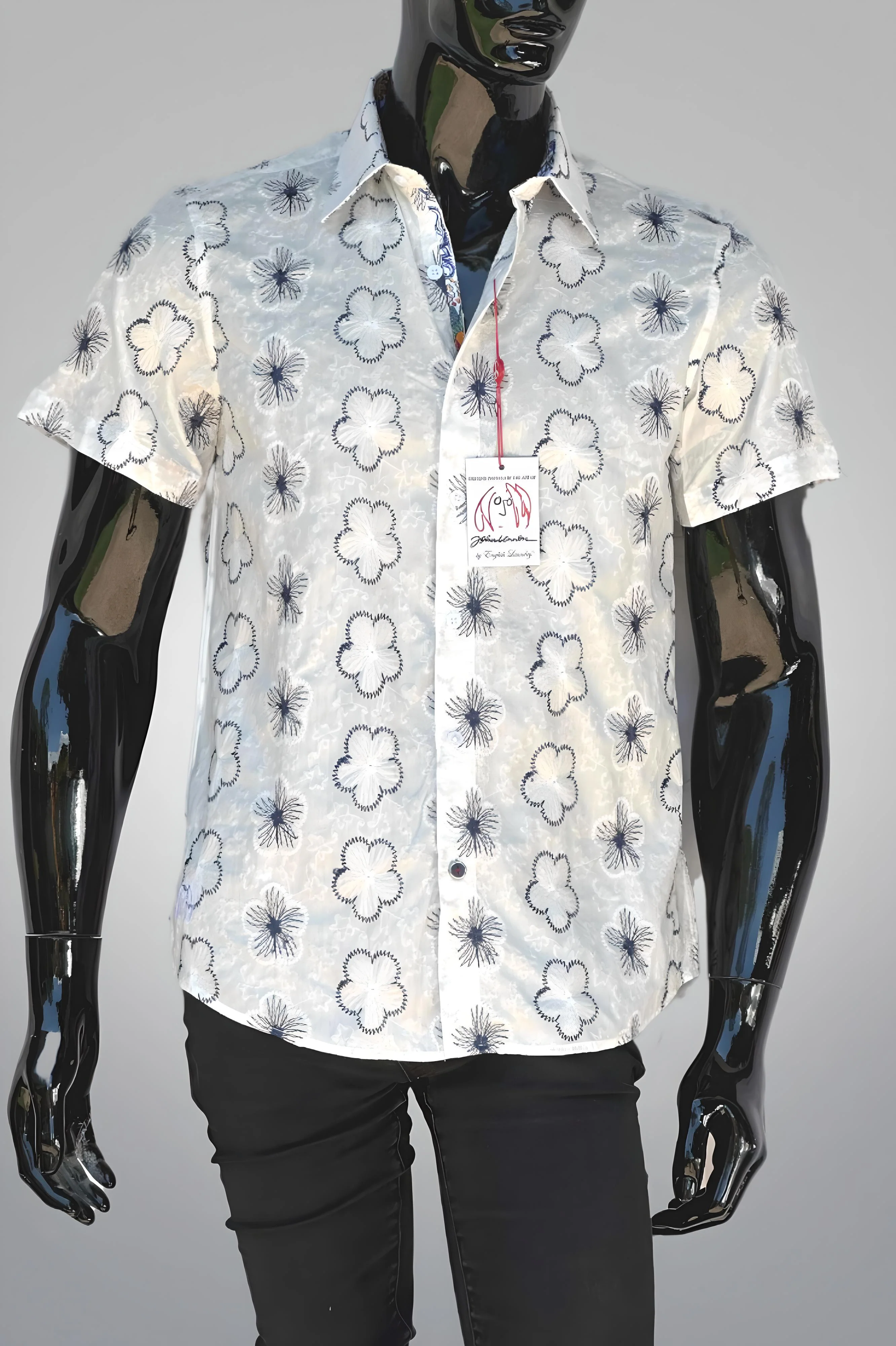 JOHN LENNON Mens Tiptree Short Sleeve Shirt - White - Image 8