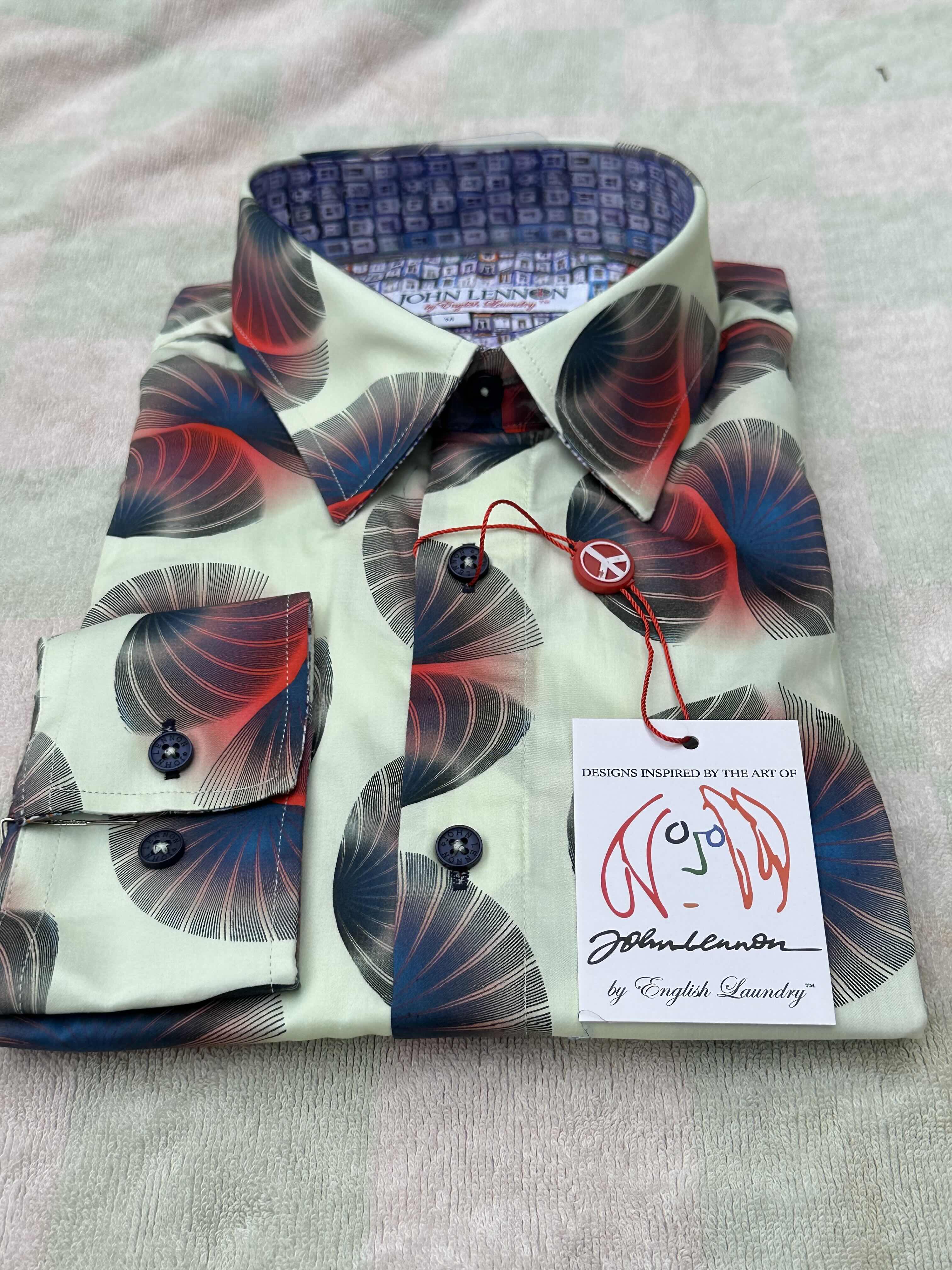 JOHN LENNON Mens Tranmere Long Sleeve Shirt - Citrus - Image 13