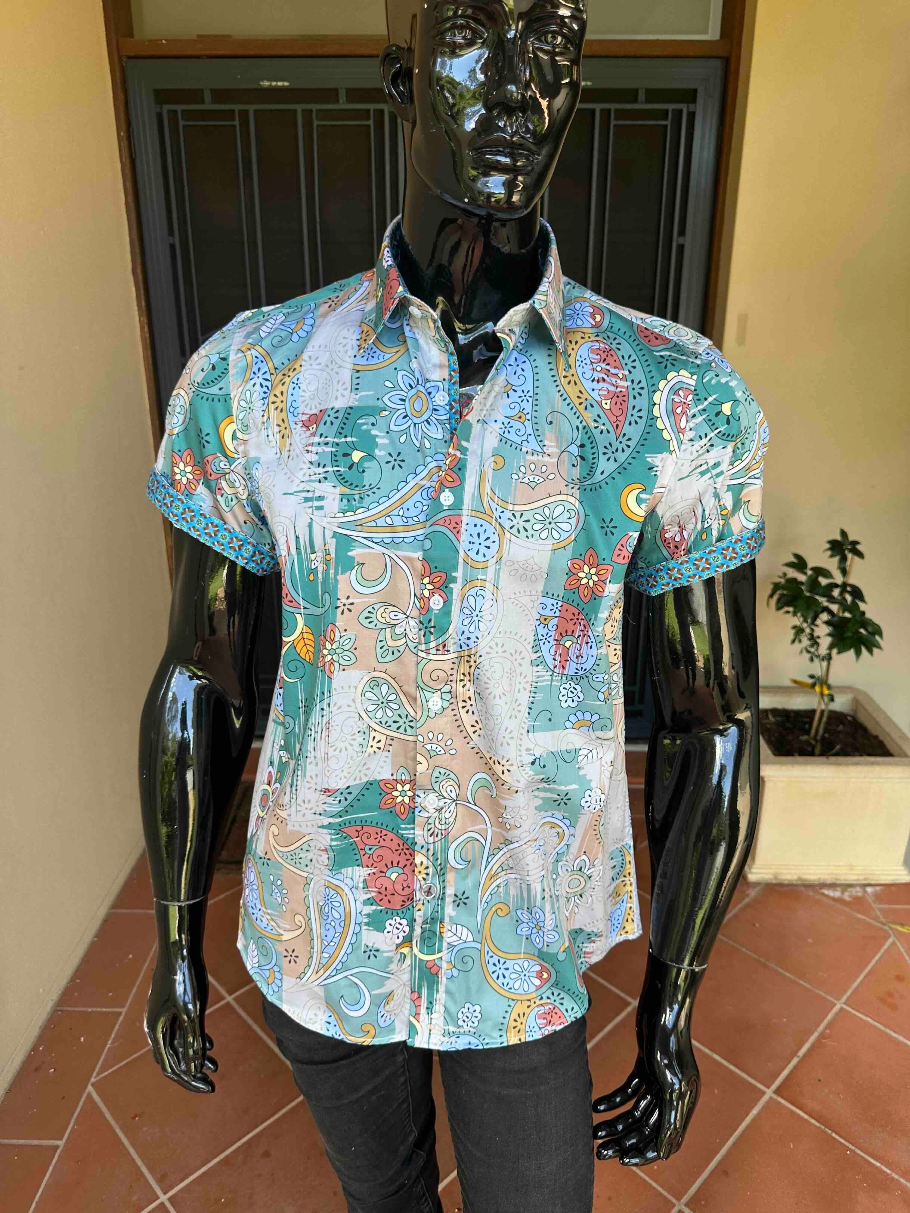 JOHN LENNON Mens Walsall Short Sleeve Shirt - Multi - Image 9