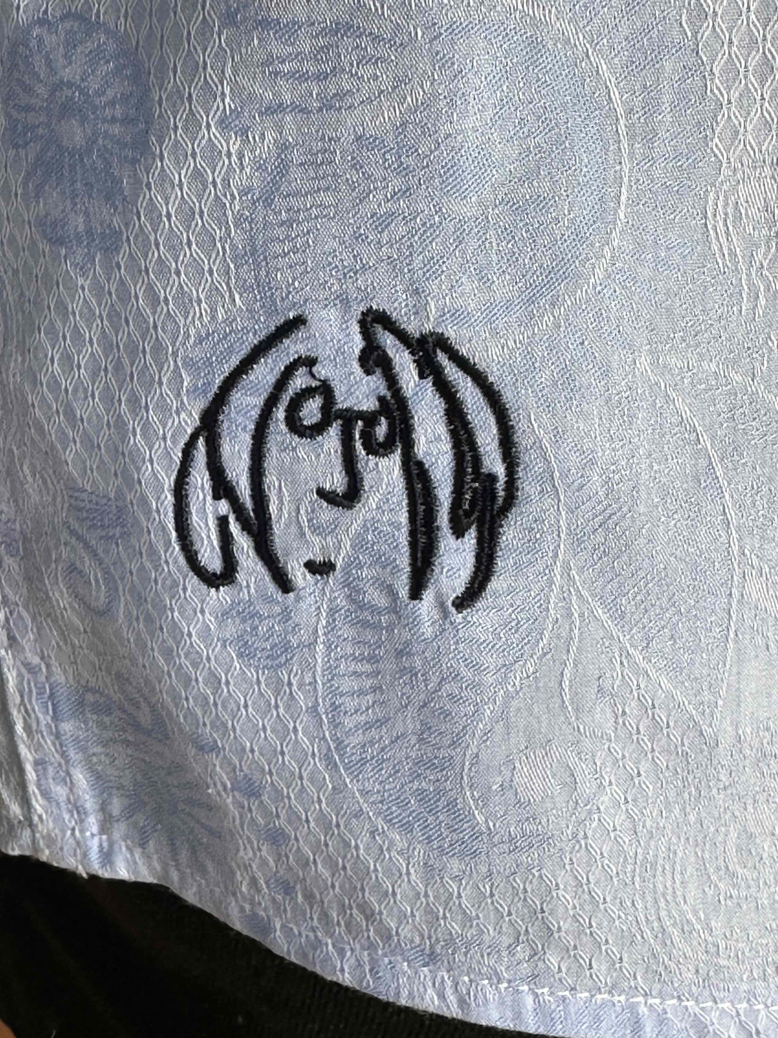 JOHN LENNON Mens Wilton Long Sleeve Shirt '24 - Sky - Image 9