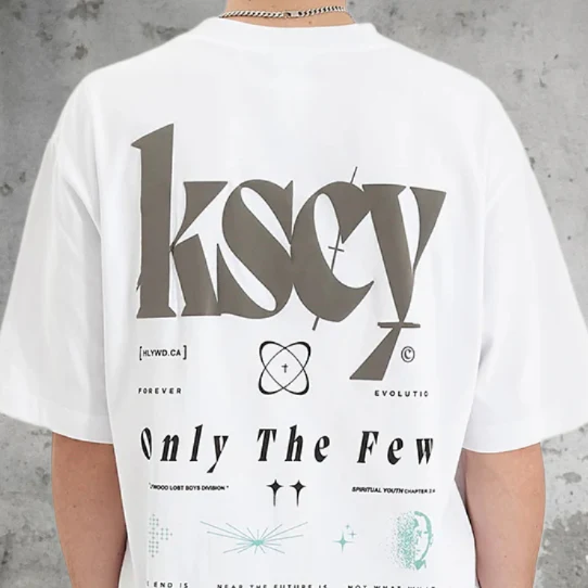 KISS CHACEY Mens Stellaris Heavy Tee - White - Image 4