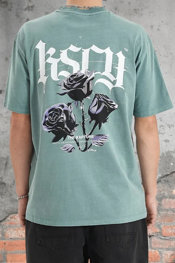 KISS CHACEY Mens Tin Petal Tee - Pigment Trellis