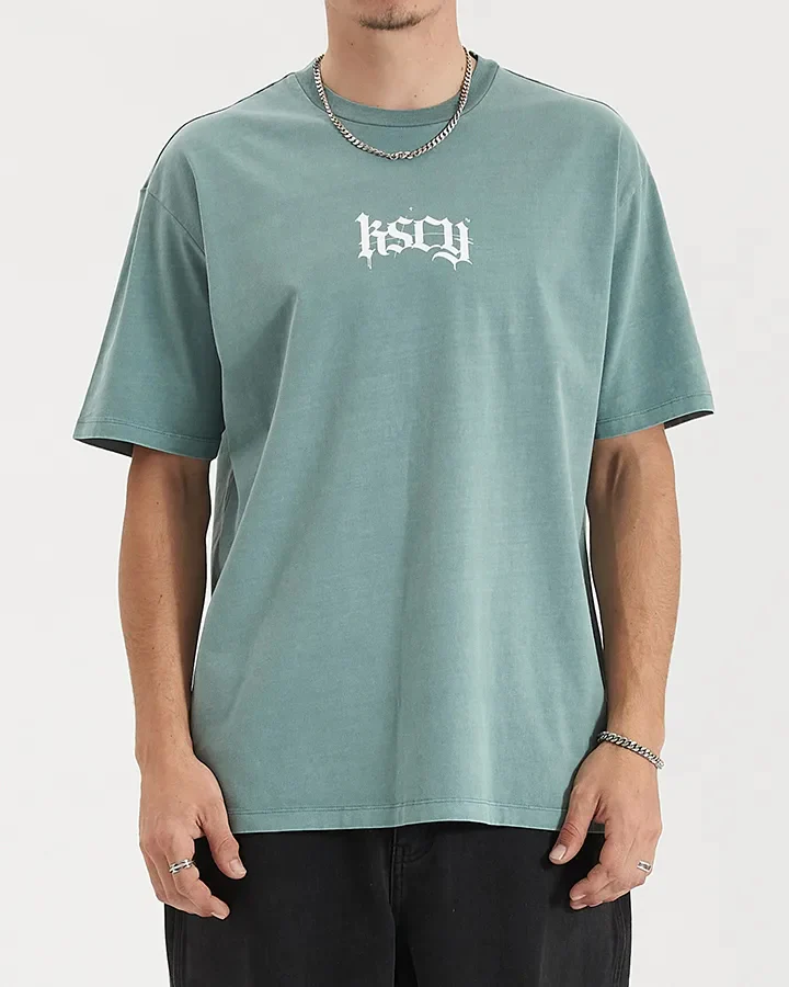 KISS CHACEY Mens Tin Petal Tee - Pigment Trellis - Image 5