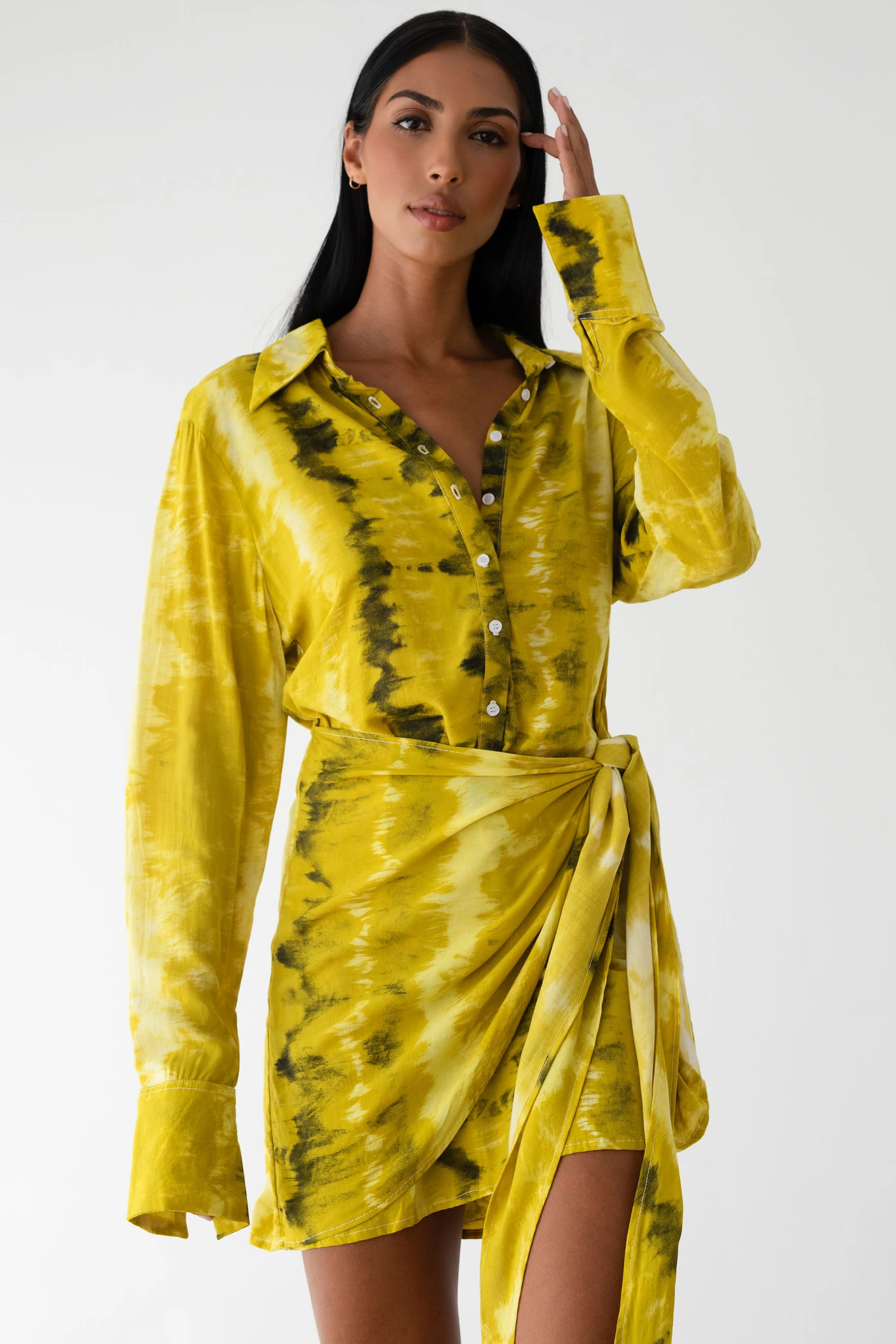 LE SALTY LABEL Womens Ava Tie Dress - Golden