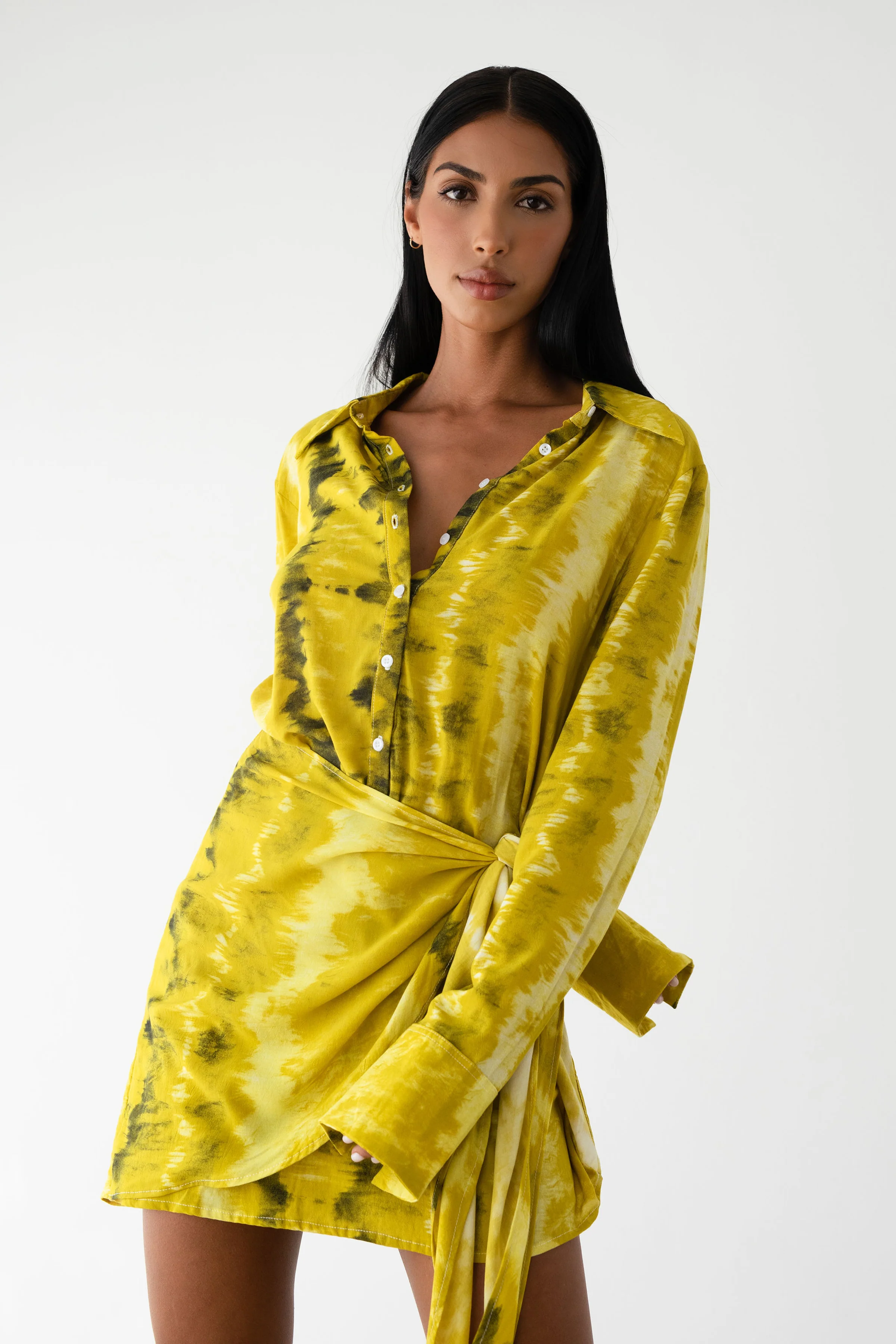 LE SALTY LABEL Womens Ava Tie Dress - Golden - Image 2