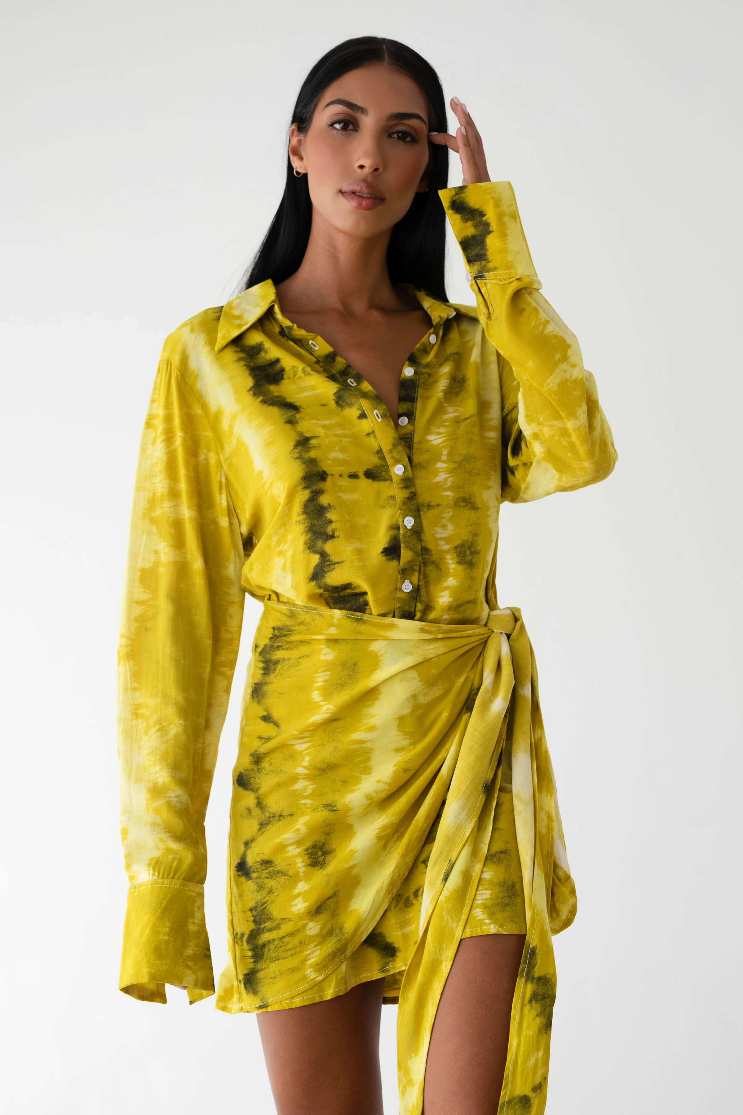 LE SALTY LABEL Womens Ava Tie Dress - Golden - Image 3
