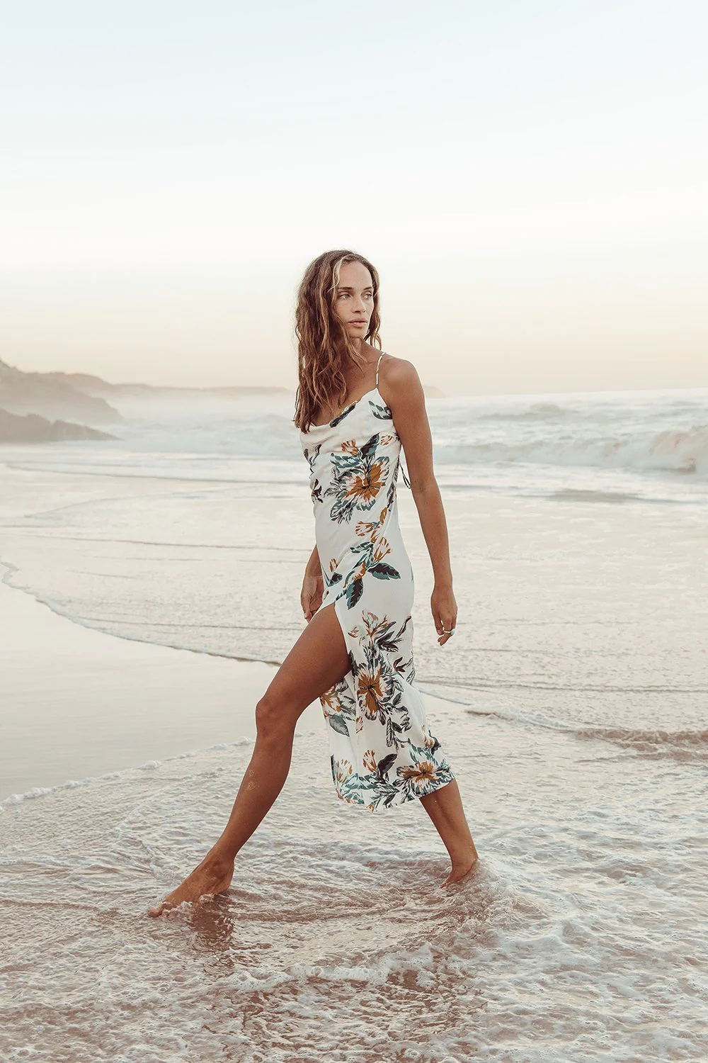 Le Salty WOMENS EDEN MIDI DRESS - PAPAYA - Image 7