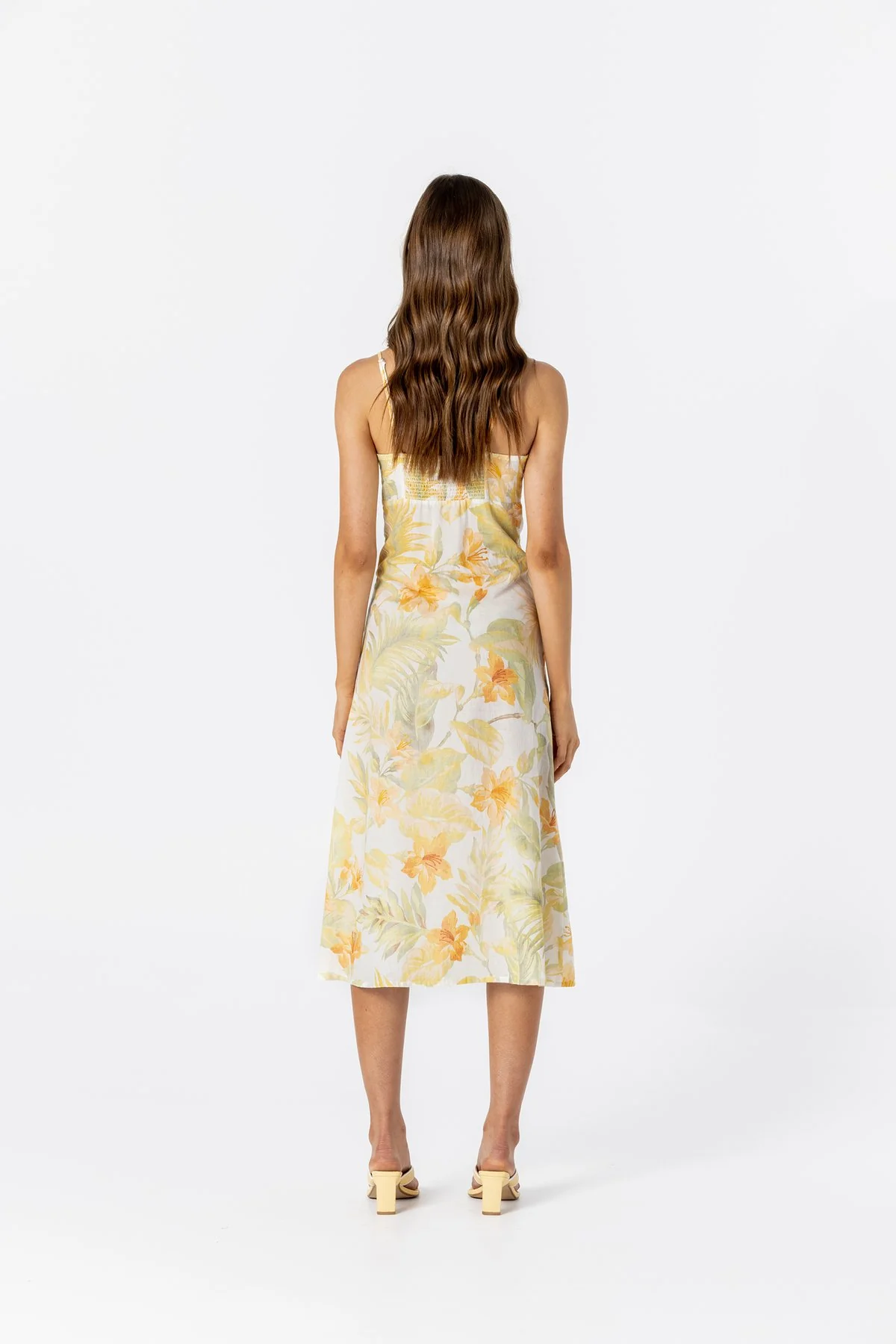 LE SALTY Womens Jerry Midi Dress - Citrus - Image 8