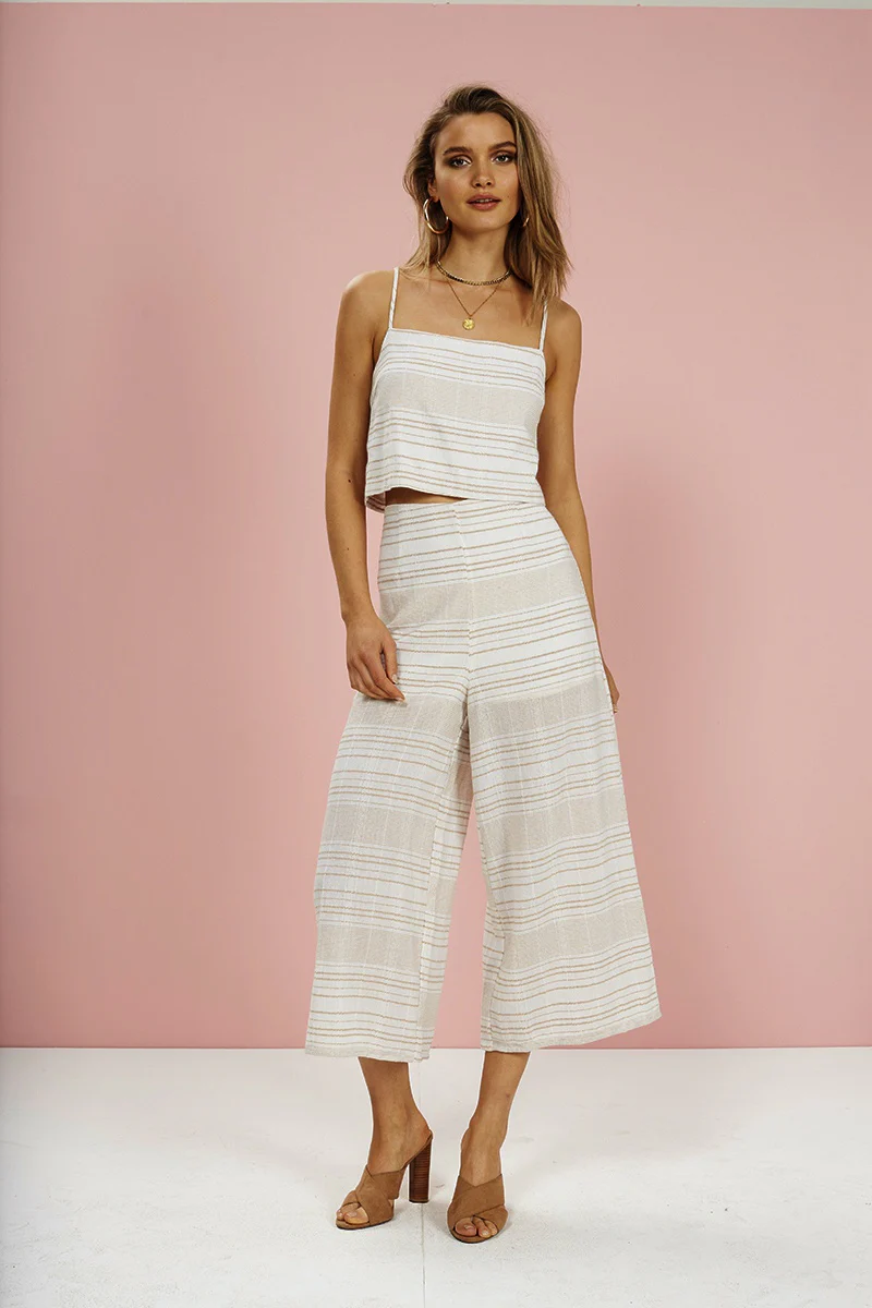 MinkPink Au Naturale Tie Back Top Natural - Image 2