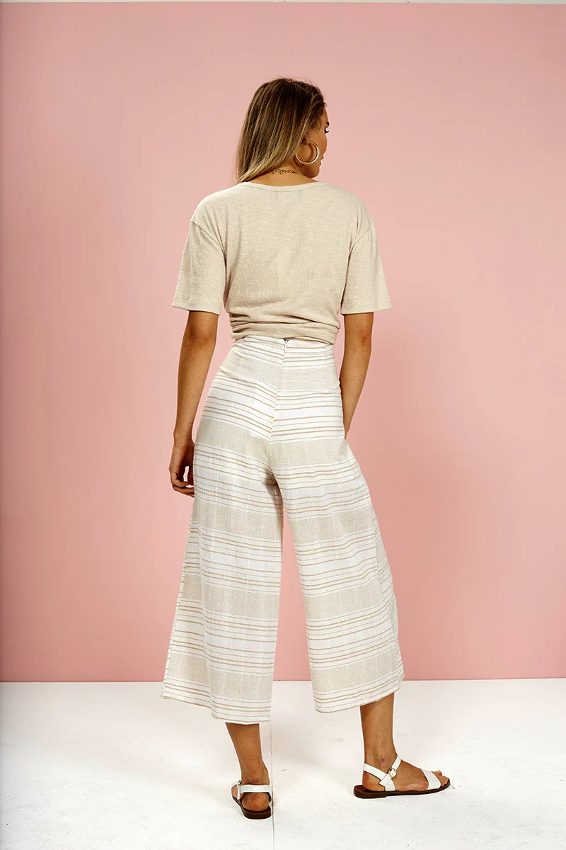 MinkPink WOMENS AU NATURALE PANT - NATURAL - Image 7