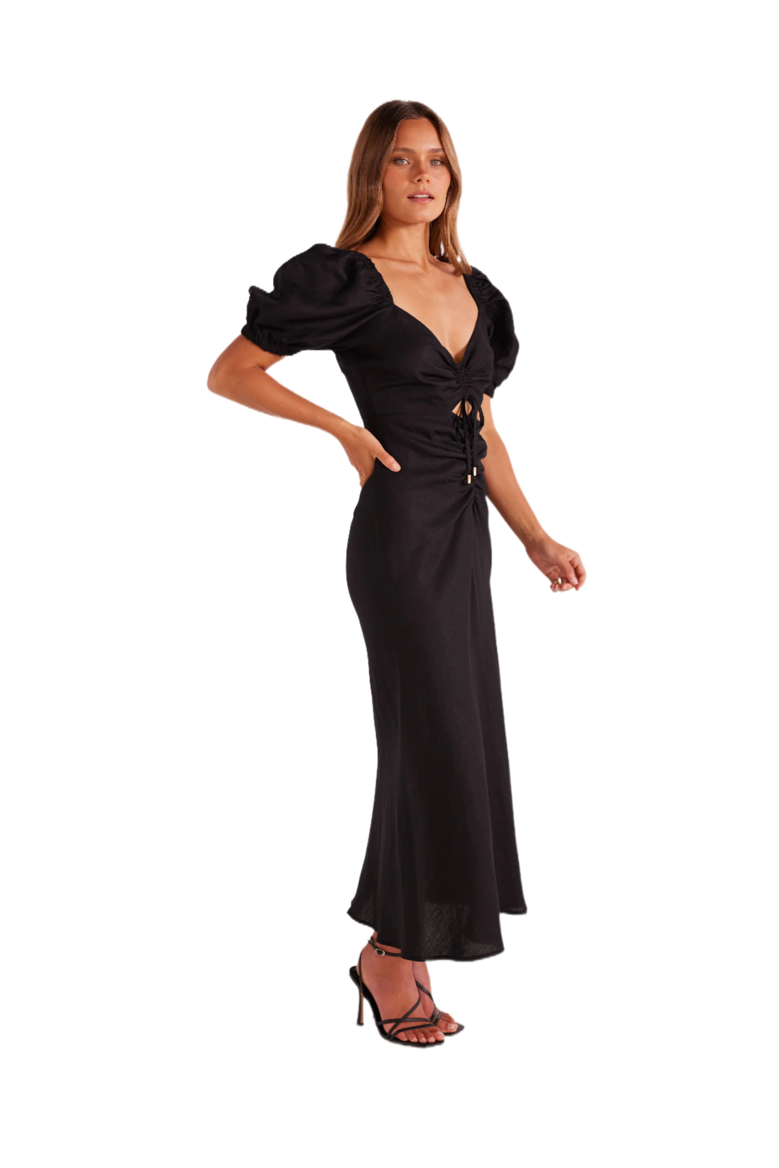 MINKPINK Womens Sadira Midi Dress -  Black - Image 2