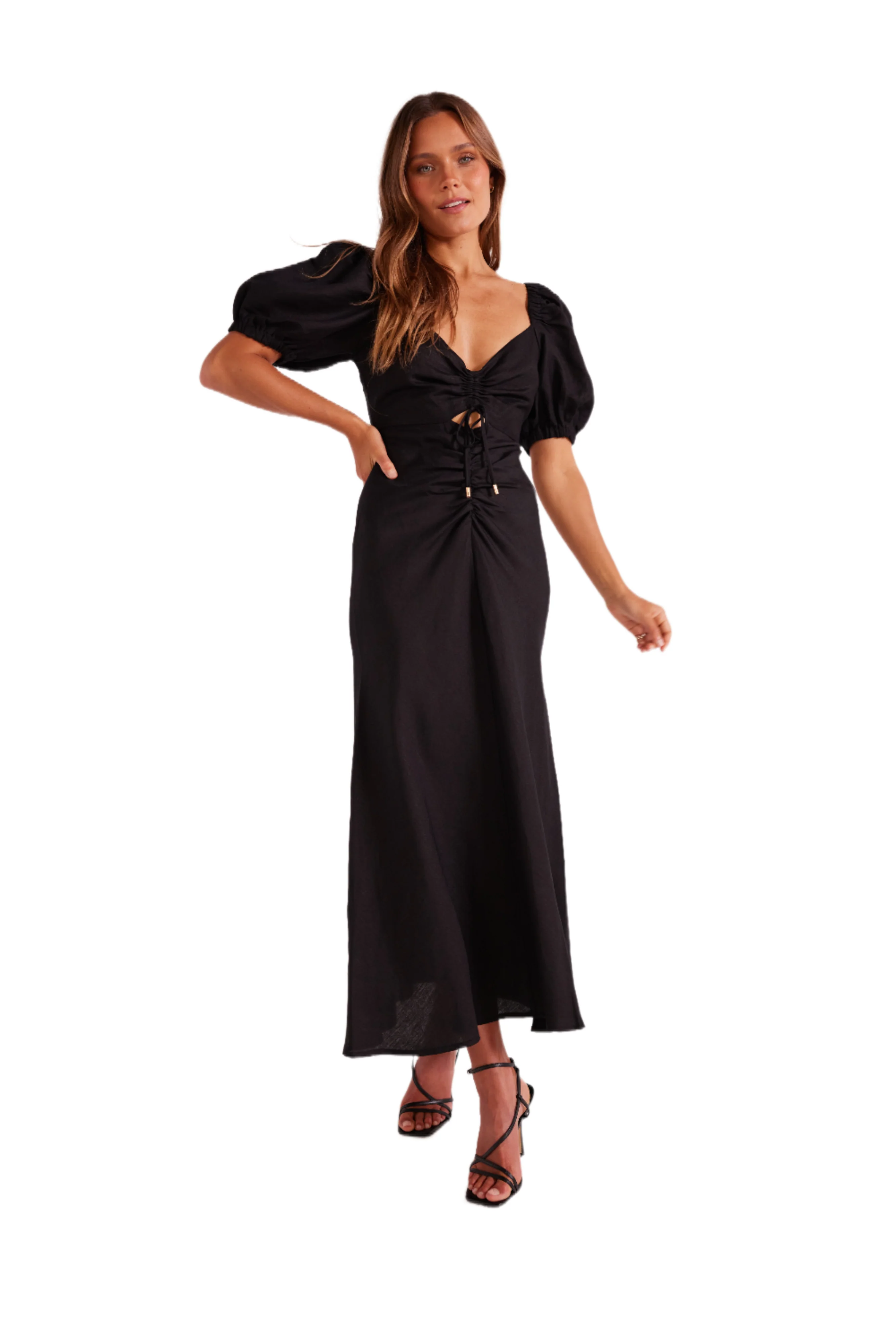MINKPINK Womens Sadira Midi Dress -  Black - Image 4