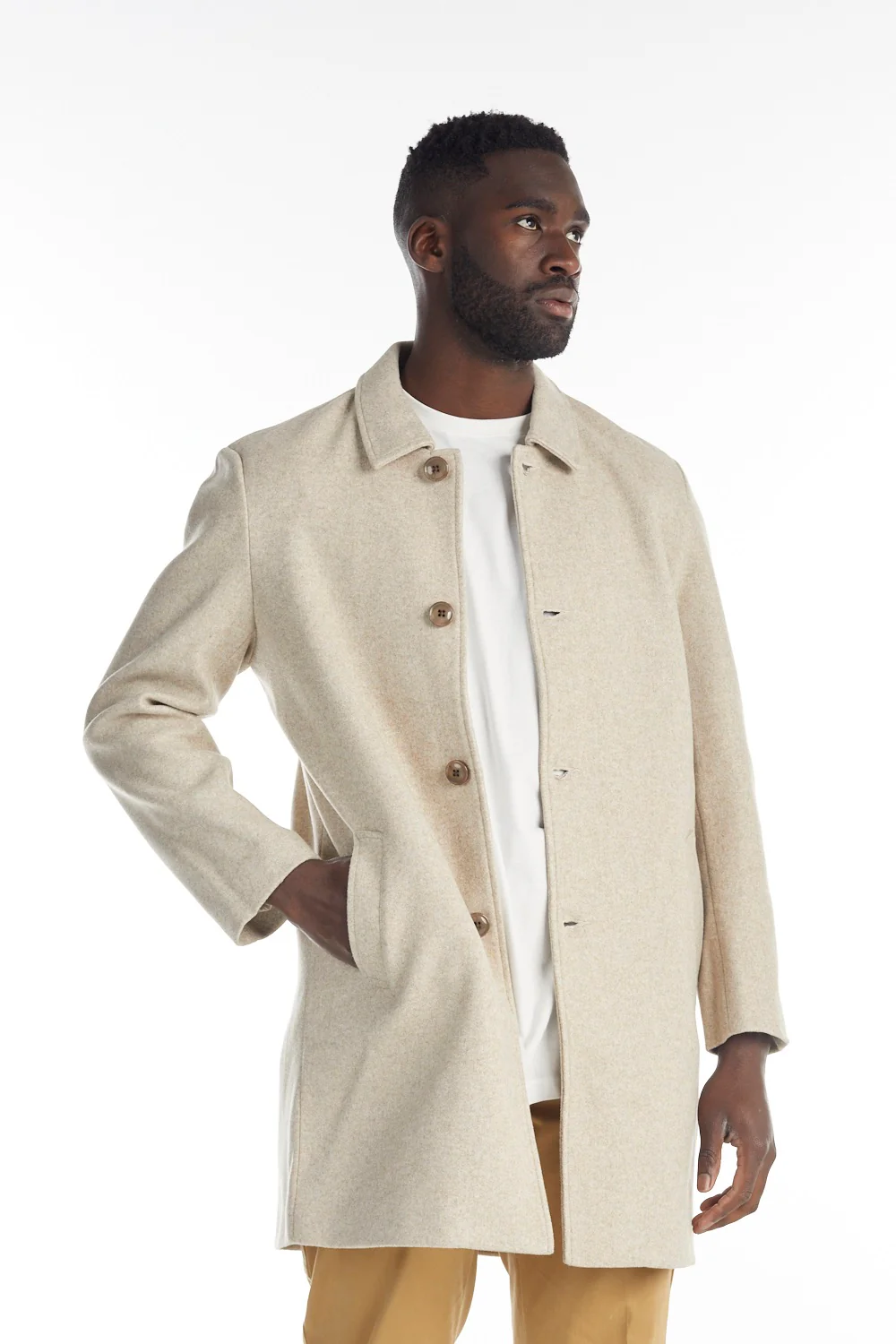 nANA jUDY Mens Butler Coat Beige - Image 5