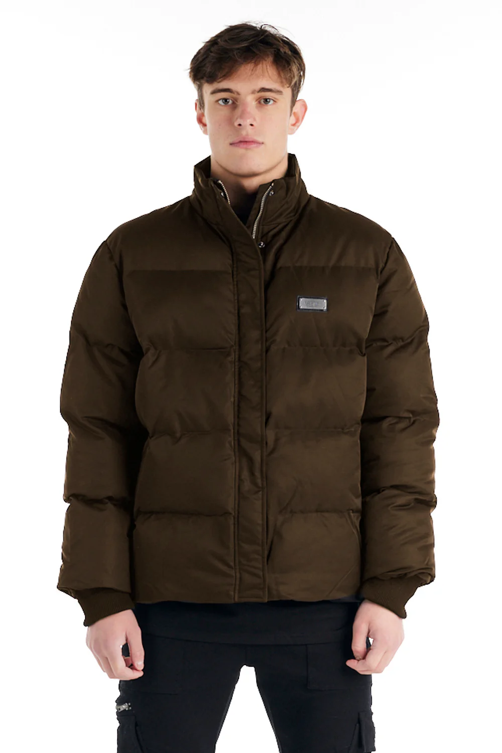 nANA jUDY Mens Monet Puffer Jacket - Brown - Image 4