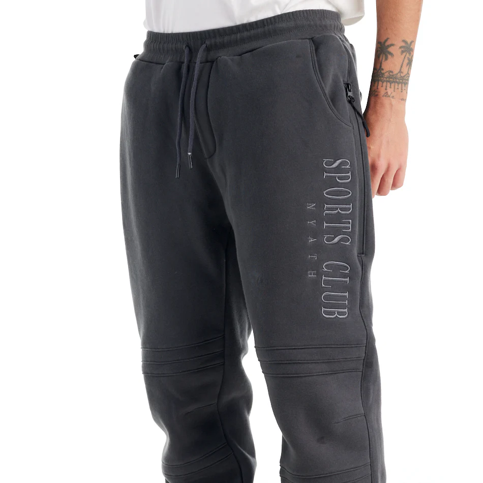 nANA jUDY Mens Sports Club Trackpant - Charcoal - Image 2