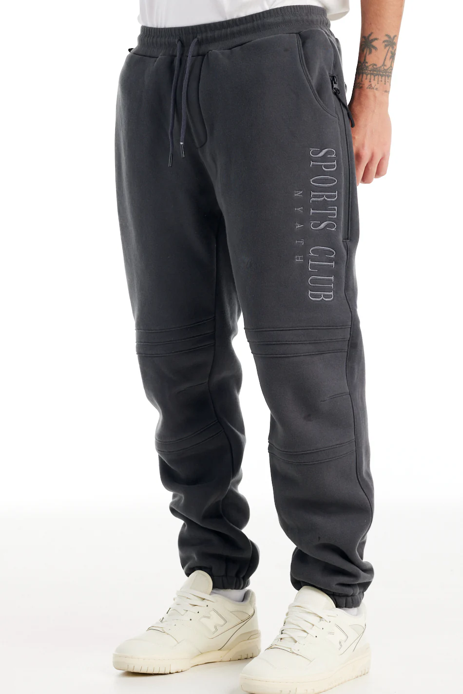 nANA jUDY Mens Sports Club Trackpant - Charcoal - Image 3
