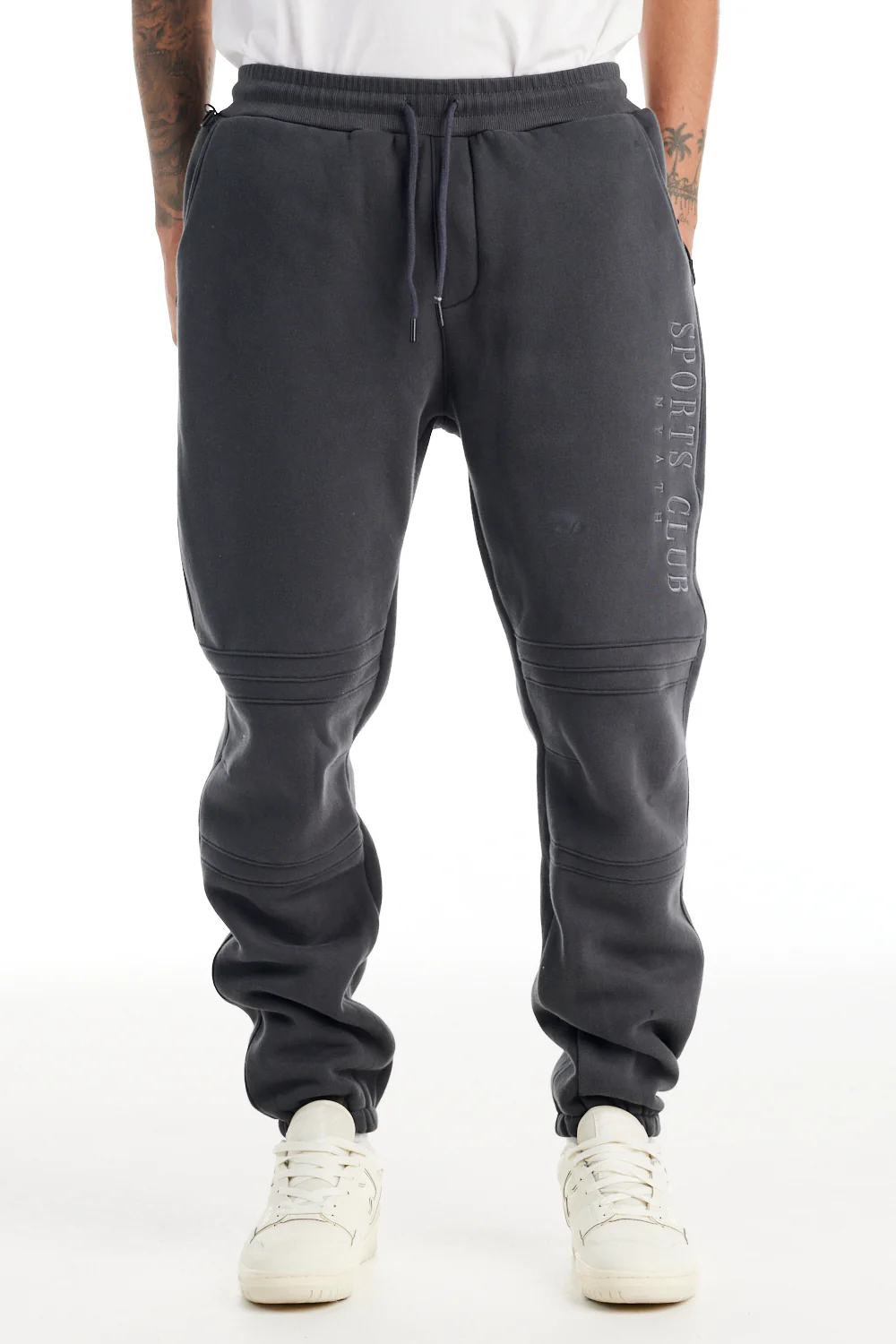 nANA jUDY Mens Sports Club Trackpant - Charcoal - Image 5