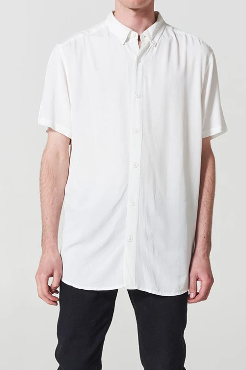 nANA jUDY MENS WHITEHALL SHORT SLEEVE SHIRT - WHITE