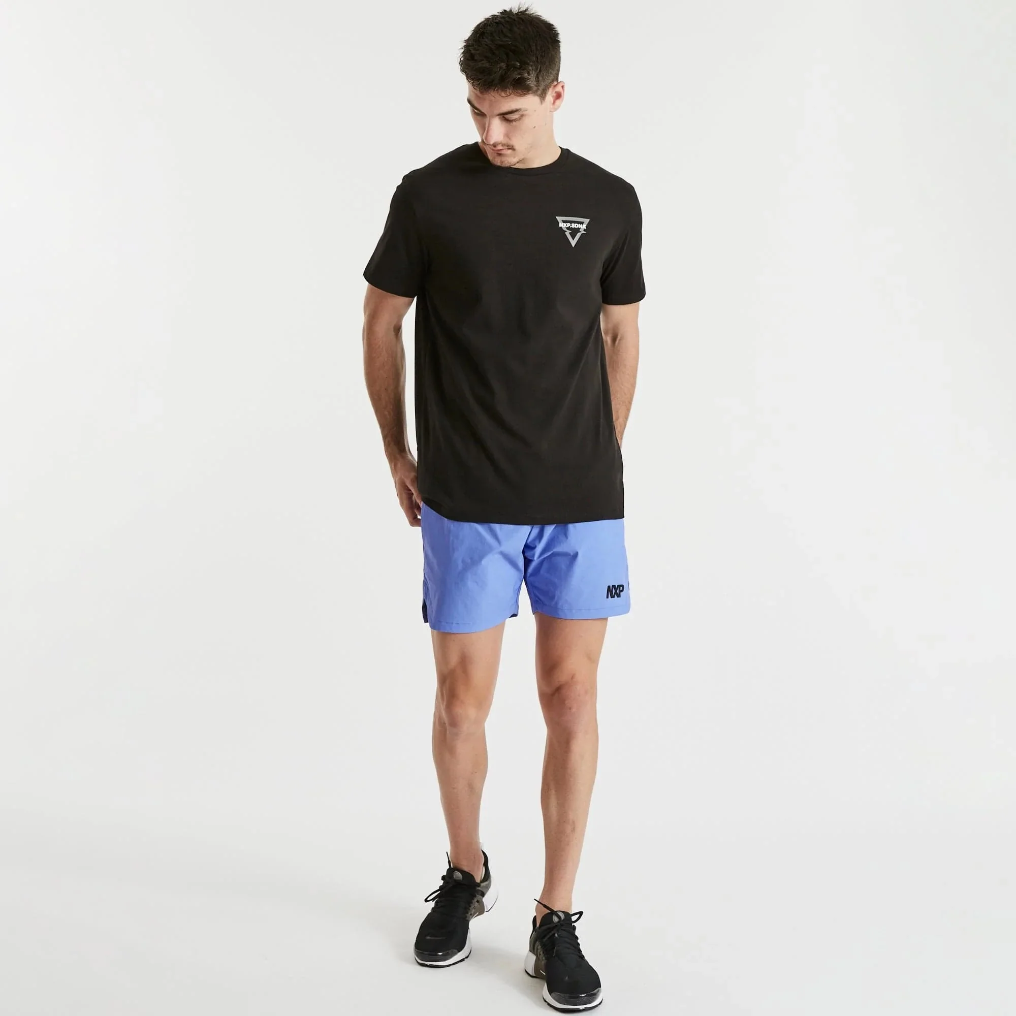 NENA & PASADENA Mens Spirit Cape Back Tee Shirt Jet Black - Image 4