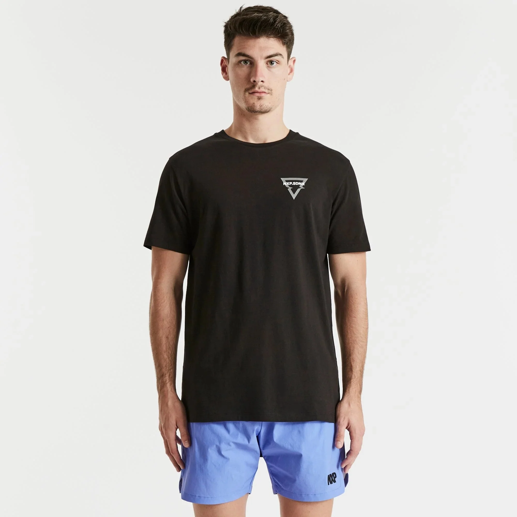 NENA & PASADENA Mens Spirit Cape Back Tee Shirt Jet Black - Image 6