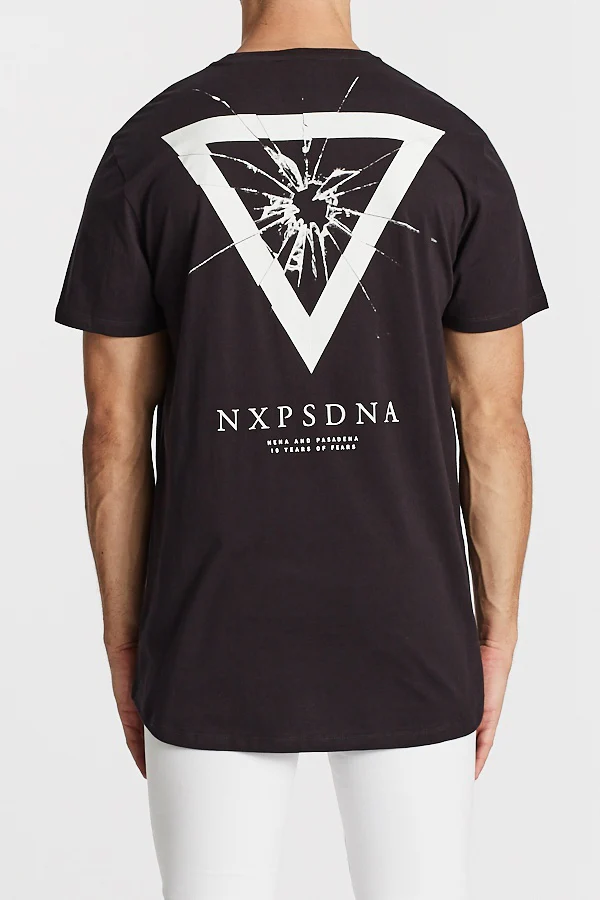 Nena Pasadena MENS STONE COLD SCOOP BACK TEE - GRAPHITE