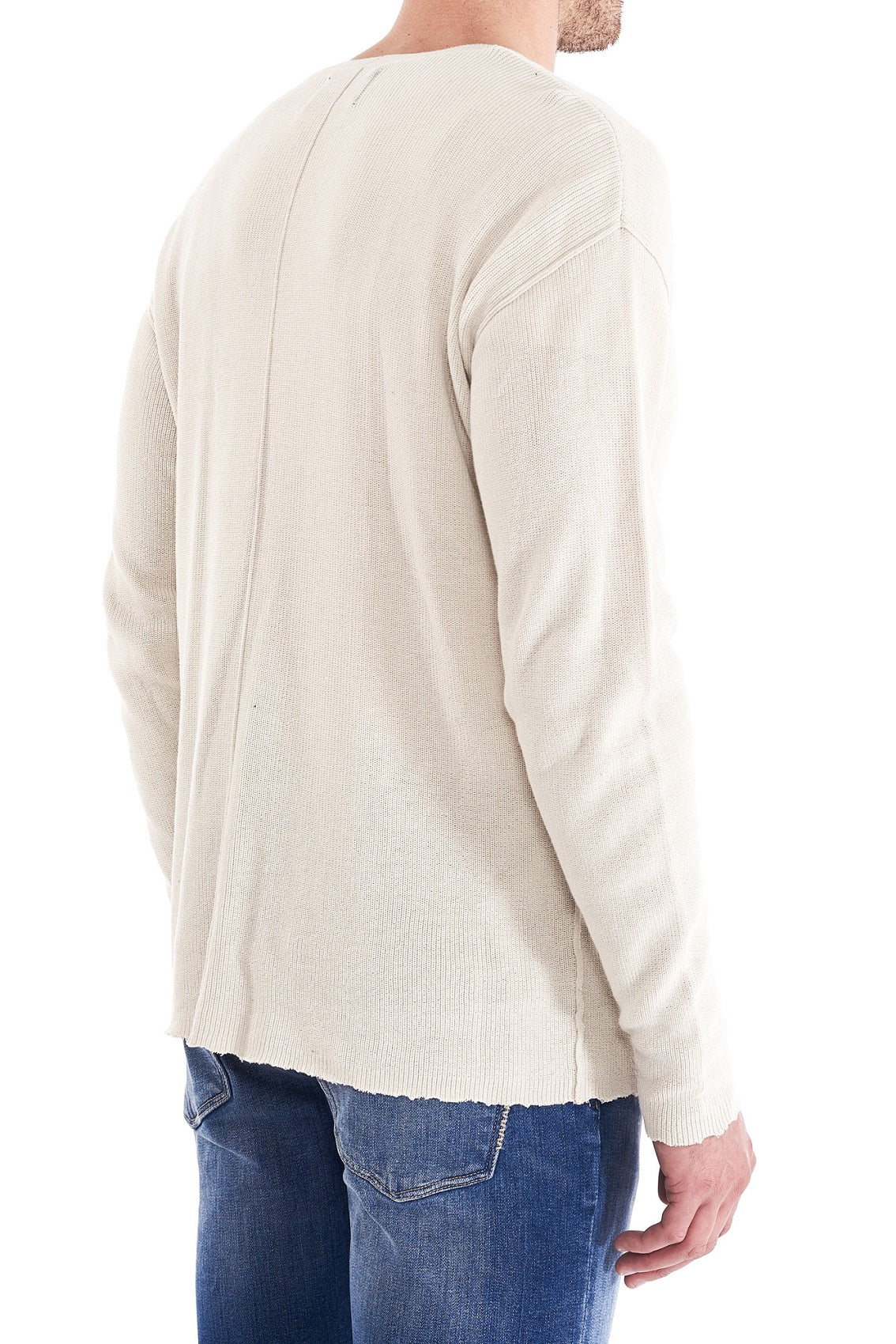 Neuw MENS INDIE CREW KNIT STONE - Image 3