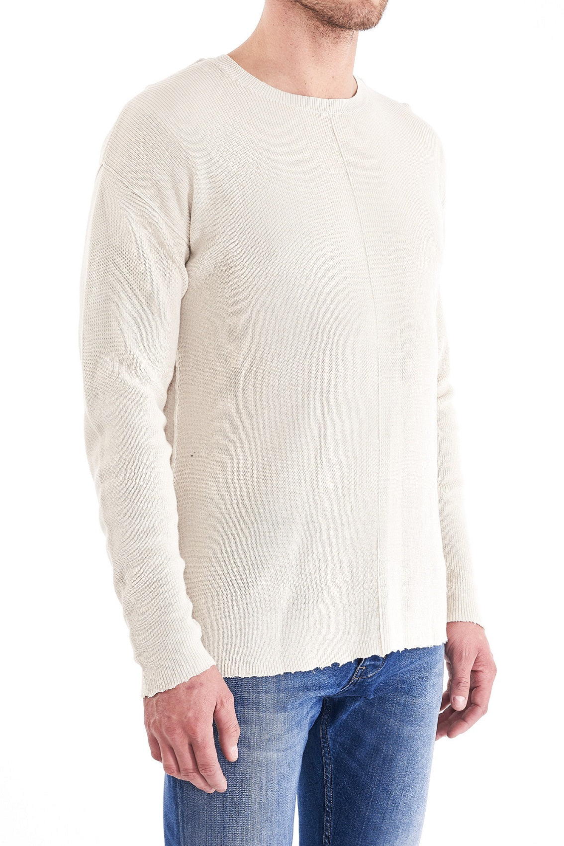 Neuw MENS INDIE CREW KNIT STONE - Image 4