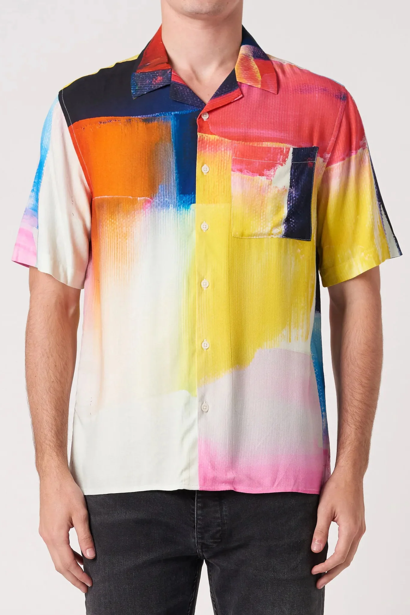 NEUW Mens Kurojiro Art Shirt  2 - Pink