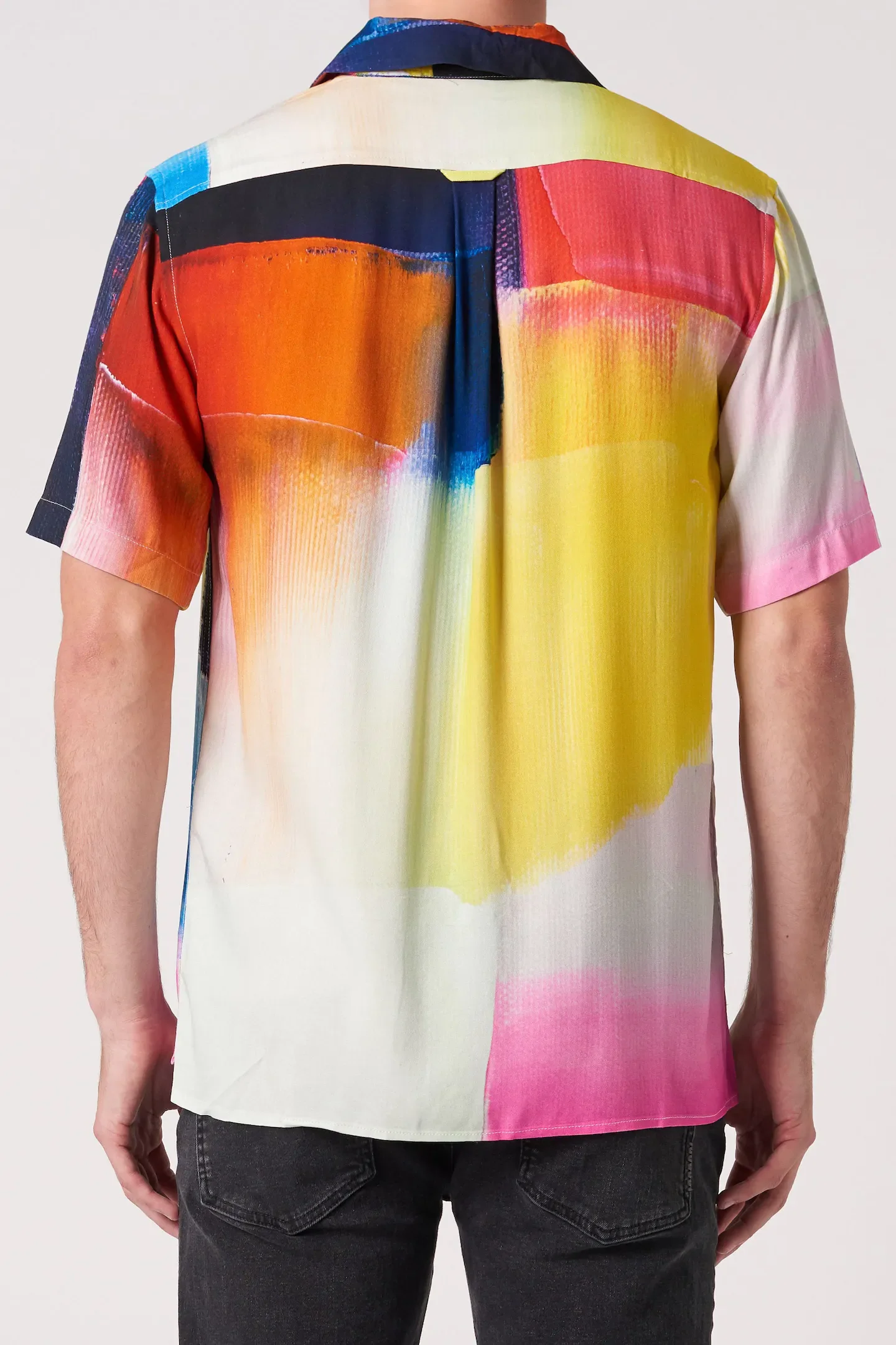 NEUW Mens Kurojiro Art Shirt  2 - Pink - Image 5