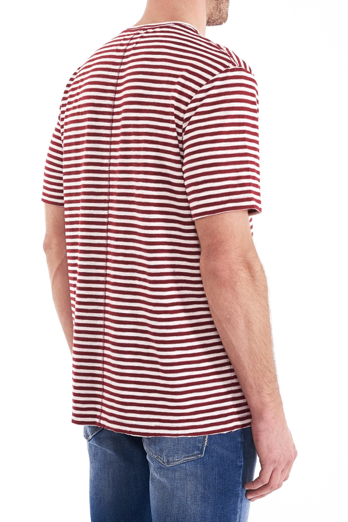 Neuw MENS REGULAR STRIPE TEE RED WHITE - Image 3