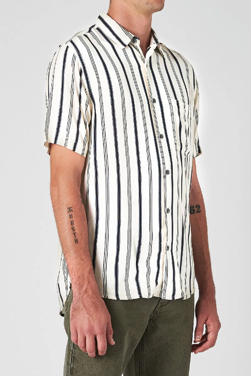 Neuw MENS SURRY SHORT SLEEVE SHIRT WHITE - Image 3