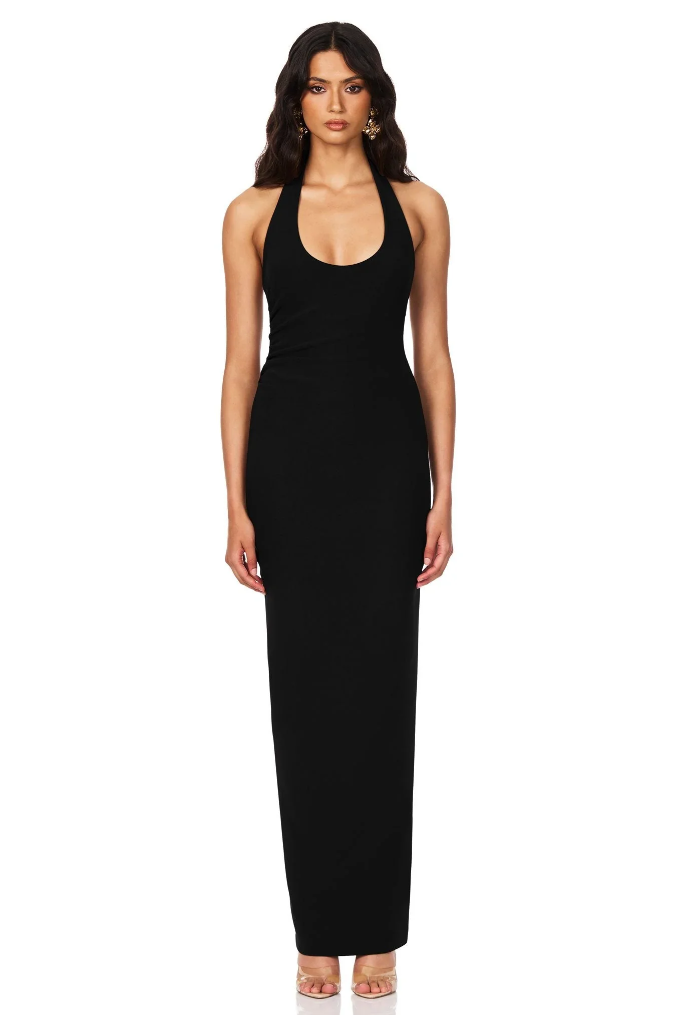 NOOKIE Womens Natalia Halter Maxi in Black - Image 5