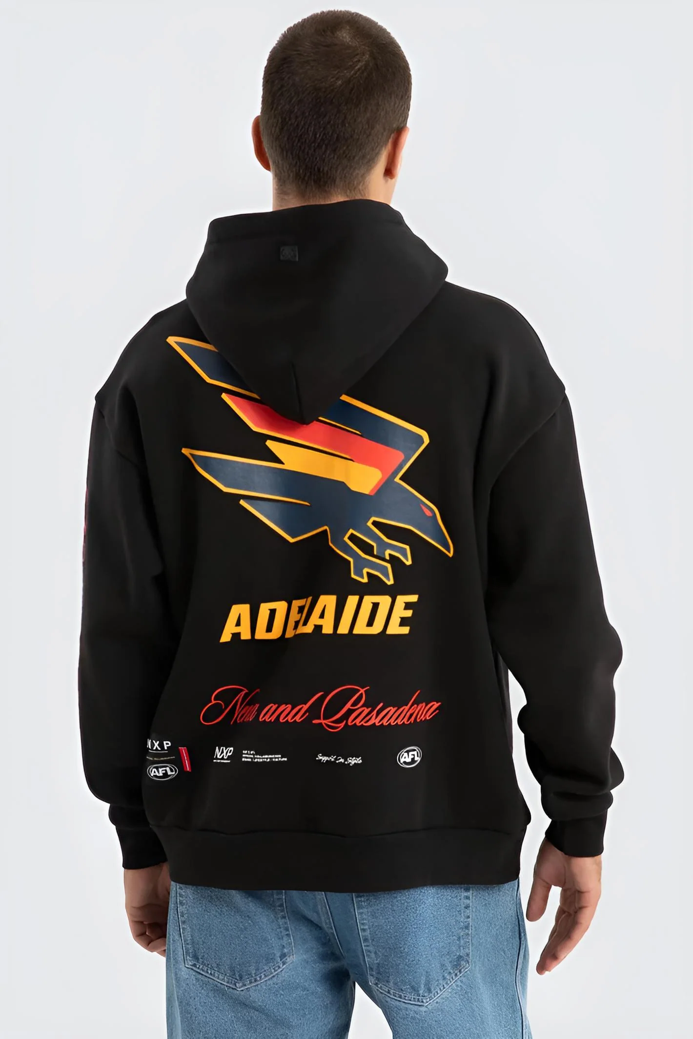 NXP x AFL Adelaide Crows Season Hoodie in Jet Black