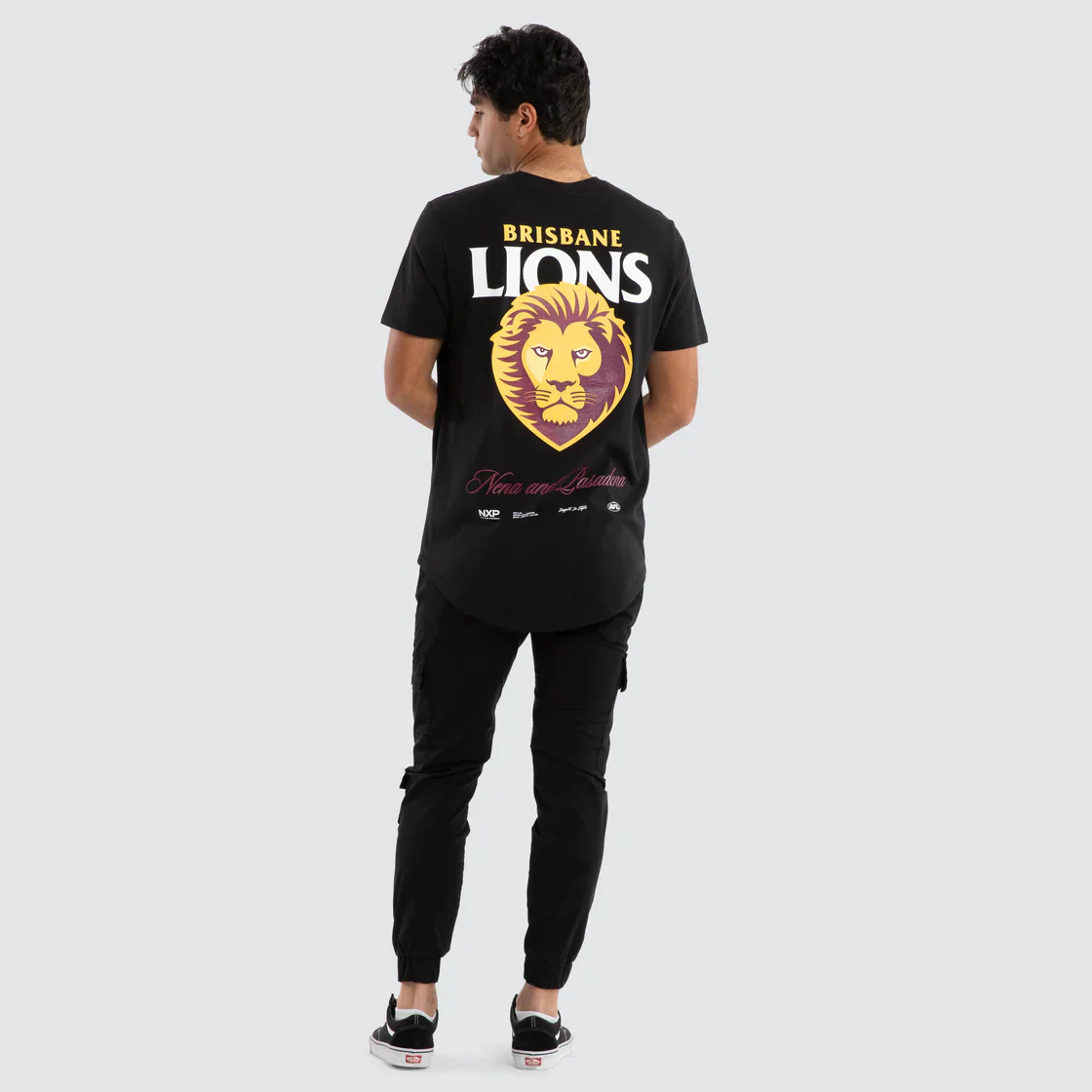 NXP x AFL Brisbane Lions Prime Tee Jet Black - Image 5