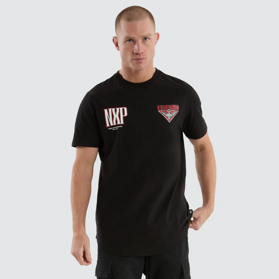 NXP x AFL Essendon Bombers Legend Tee Jet Black - Image 4
