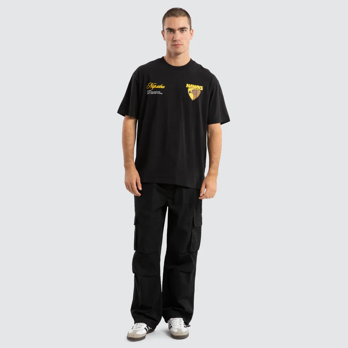 NXP x AFL Hawthorn Hawks Season Tee Jet Black - Image 3