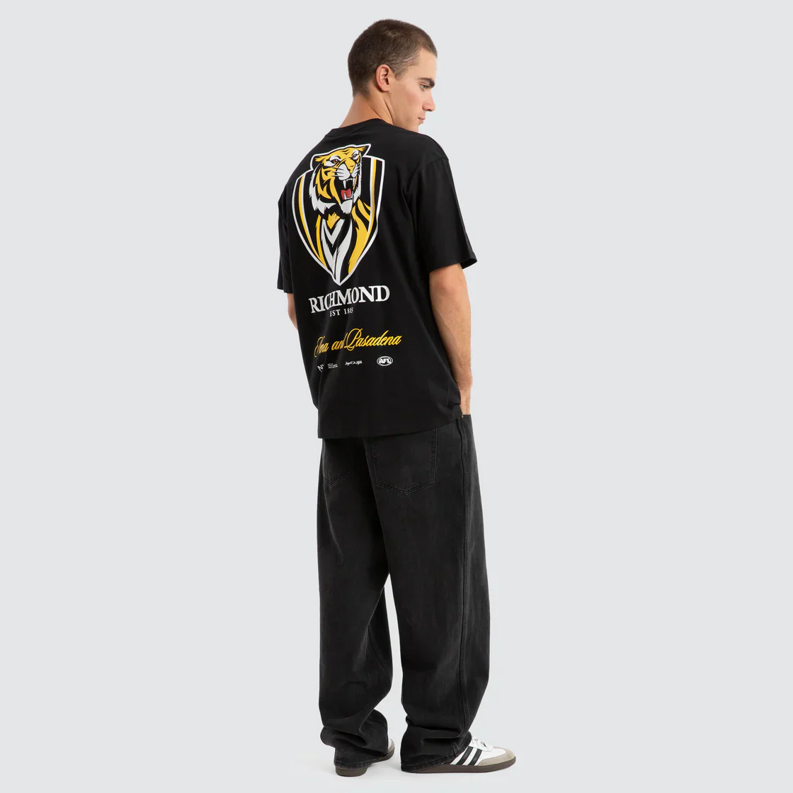 NXP x AFL Richmond Tigers Season Tee Jet Black - Image 5