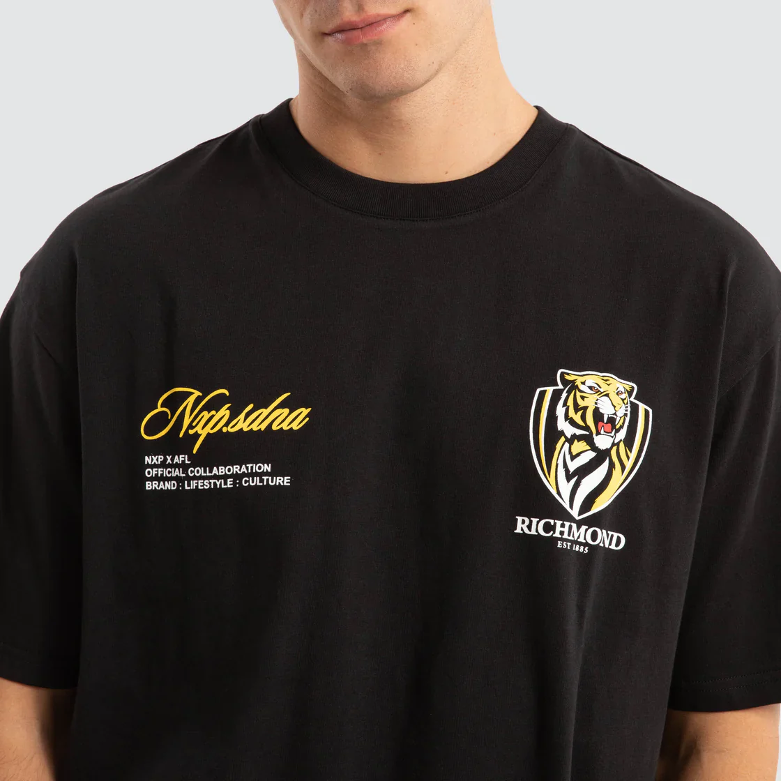 NXP x AFL Richmond Tigers Season Tee Jet Black - Image 6