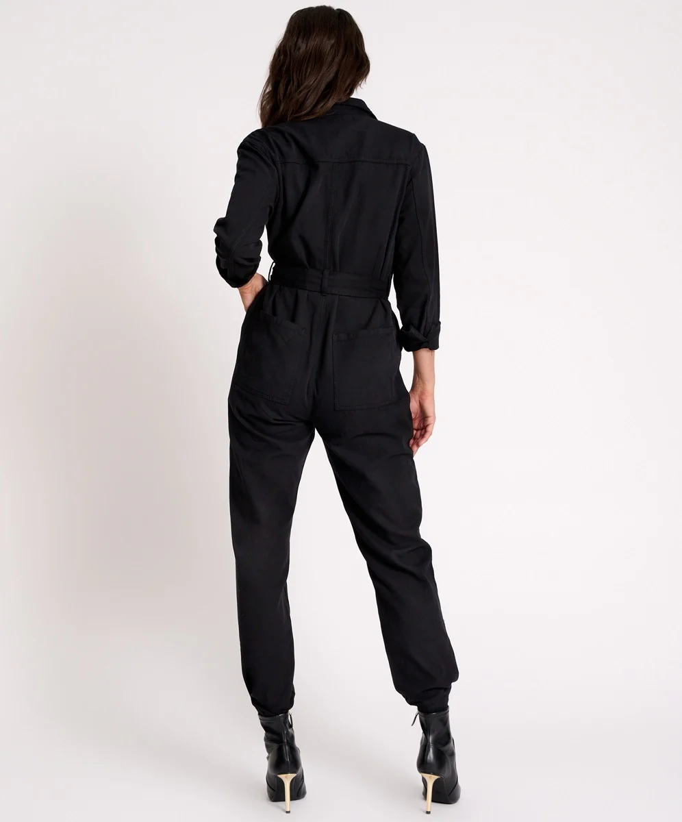 ONE TEASPOON Womens Black Claudia Overall - Image 6
