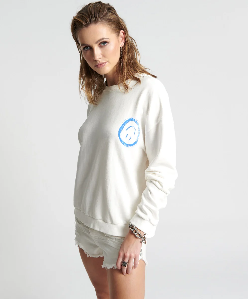ONE TEASPOON Womens Picked For You Oversized Sweater White - Image 6