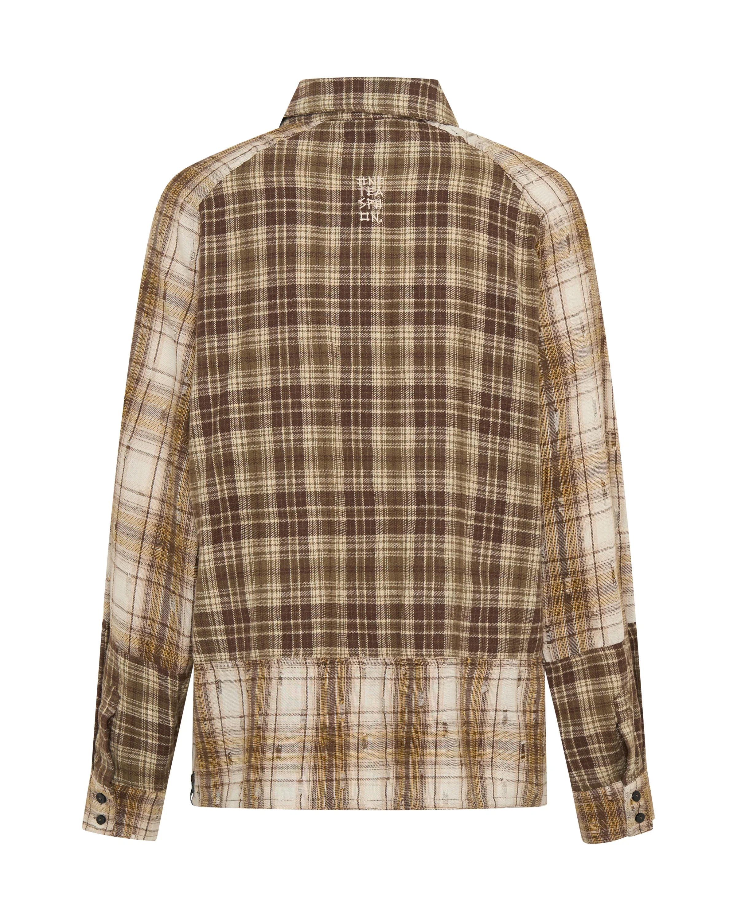 ONE TEASPOON Womens Rodeo Rust Patchwork Flannel Shirt in Brown - Image 21