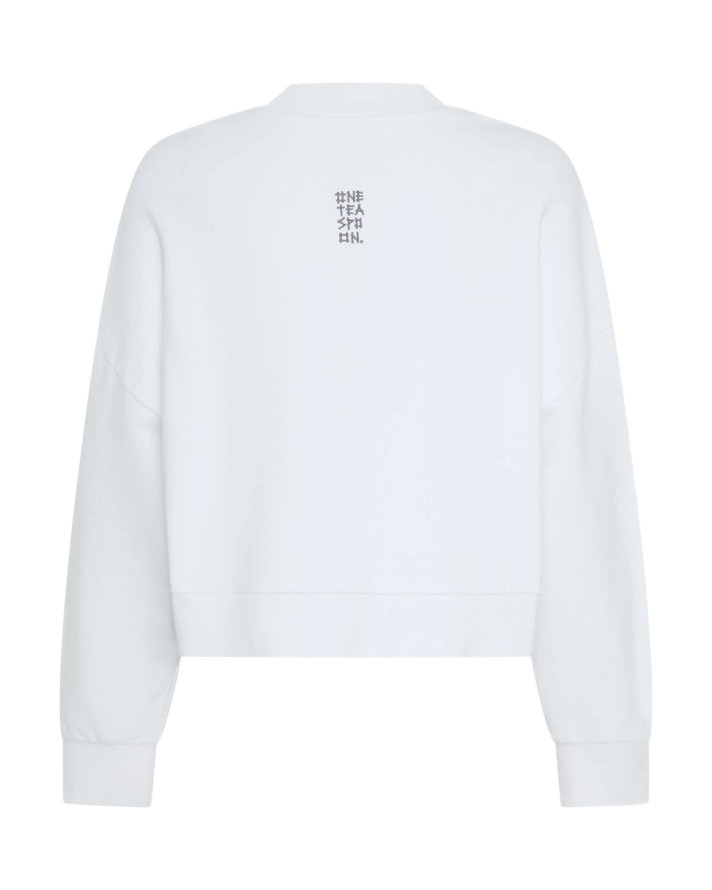 ONE TEASPOON Womens Studded Heart Cropped Sweater - White - Image 7