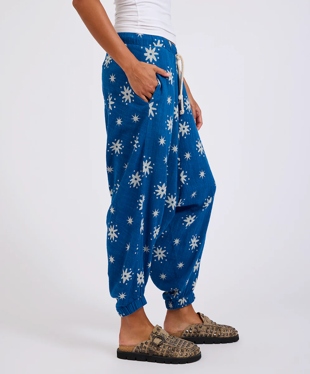 ONE TEASPOON Womens Supernova Harem Pants in Blue - Image 3