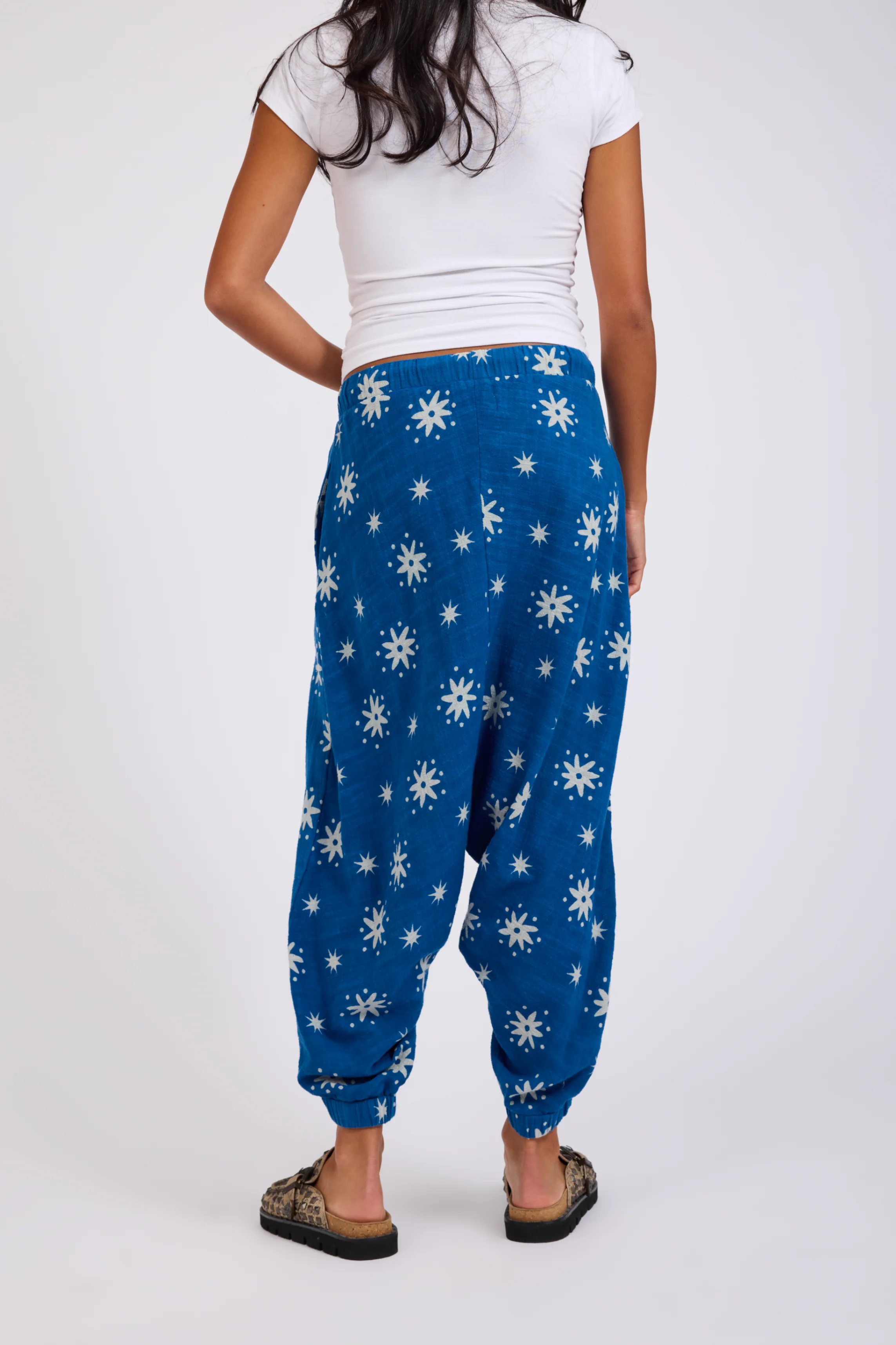 ONE TEASPOON Womens Supernova Harem Pants in Blue - Image 4
