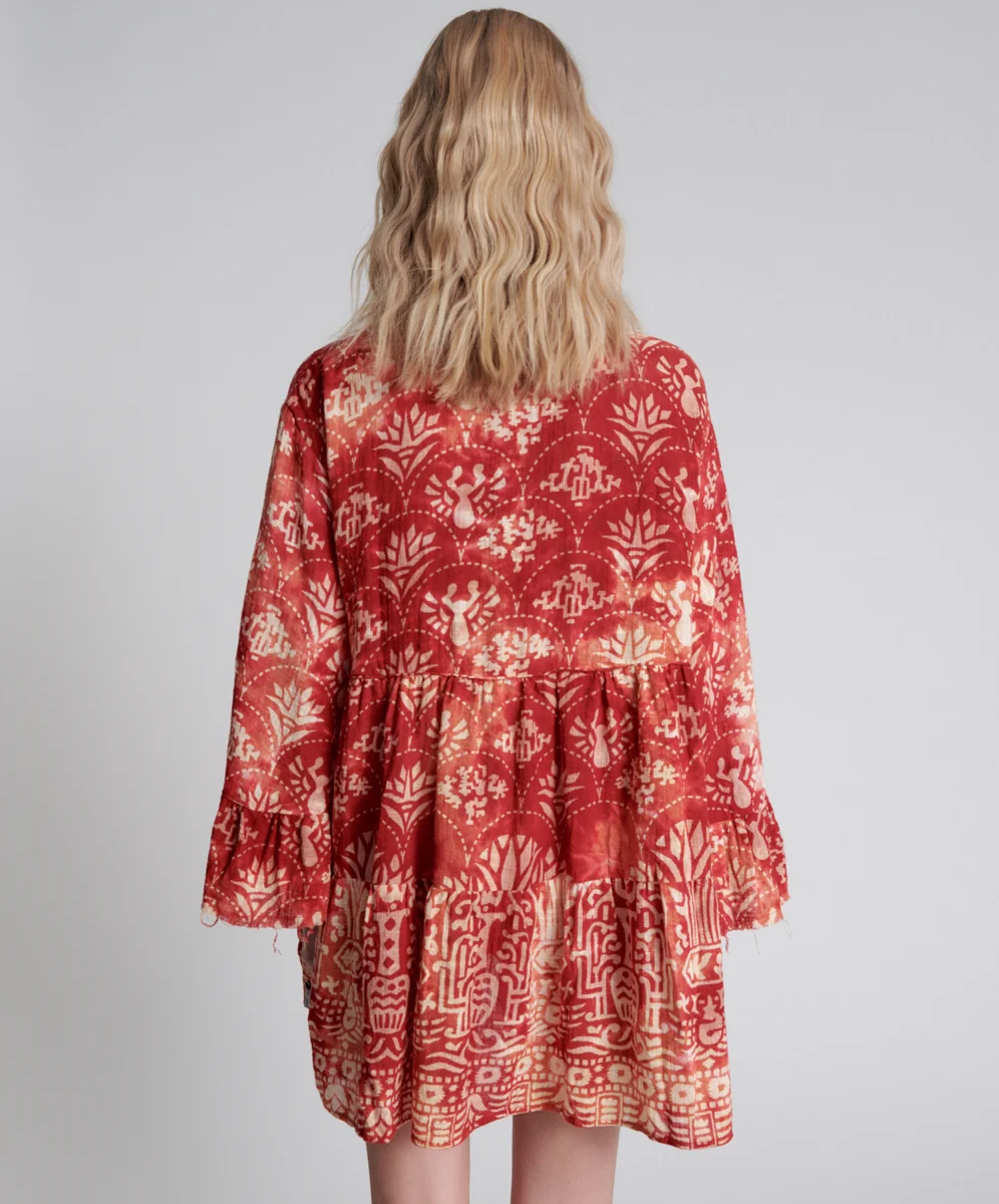 ONETEASPOON Womens Babylon Garden Magique Dress - Fire - Image 10