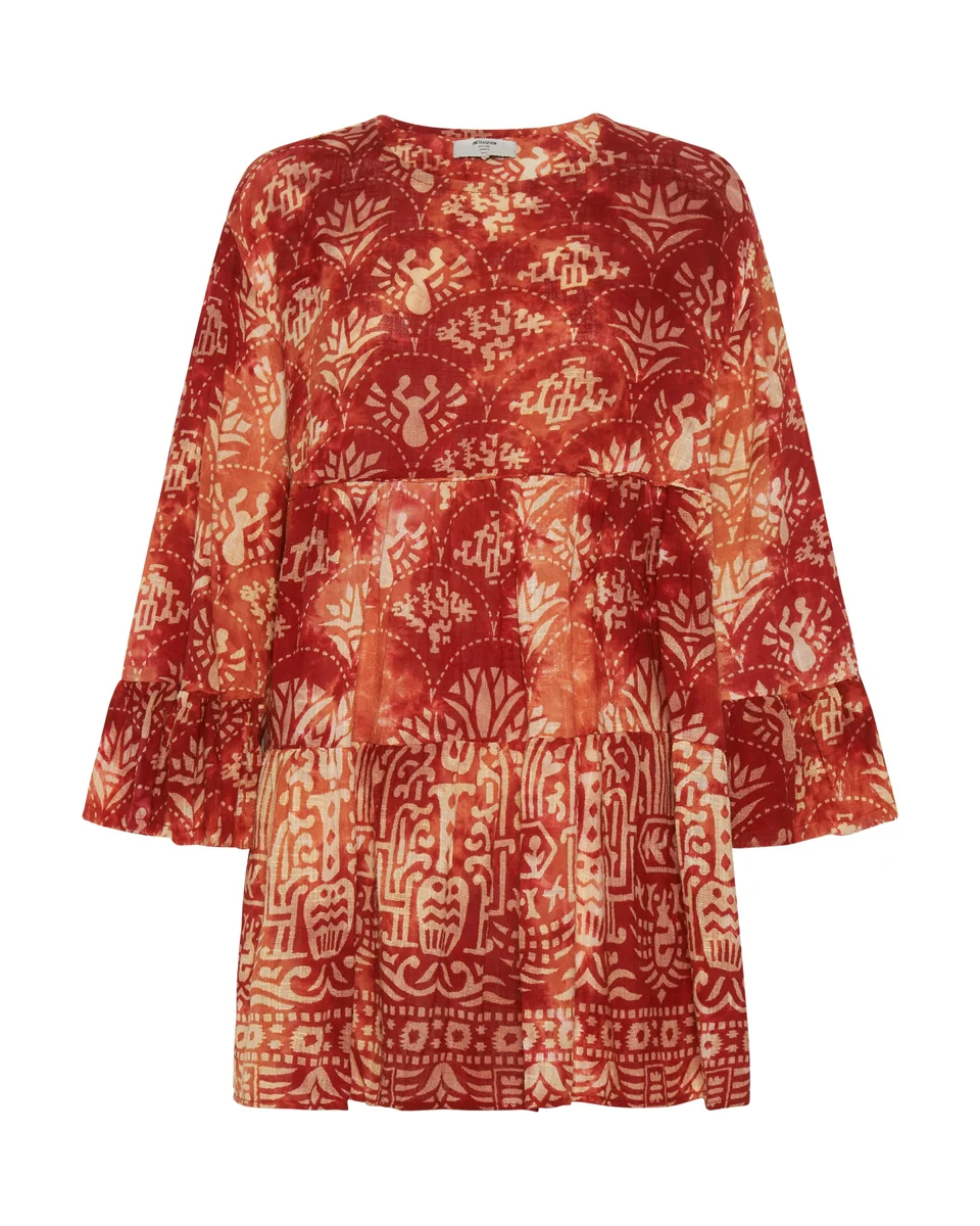 ONETEASPOON Womens Babylon Garden Magique Dress - Fire - Image 7