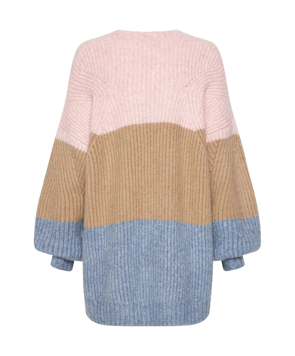 OneTeaspoon WOMENS GELATO STRIPE BUCKINGHAM SWEATER - GELATO STRIPE - Image 8